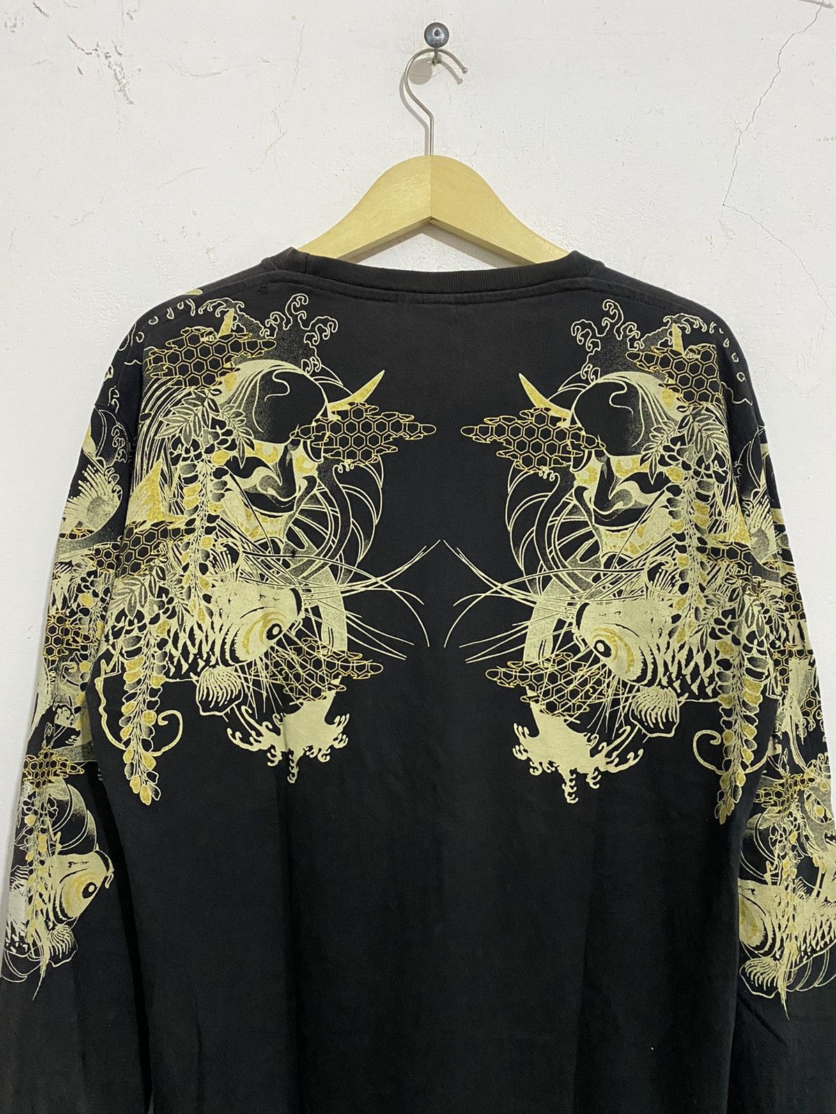 20471120 🖤BLACKFRIDAY🖤Japanese Traditional Satan&Koi Fish Longsleeve Size US L / EU 52-54 / 3 - 6 Thumbnail