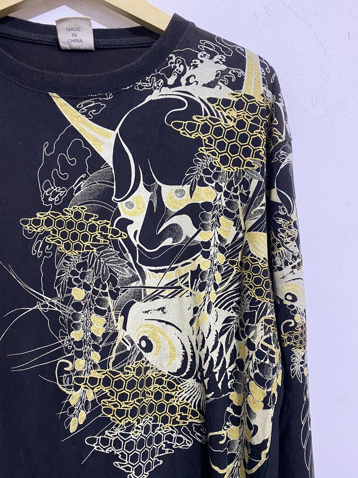 20471120 🖤BLACKFRIDAY🖤Japanese Traditional Satan&Koi Fish Longsleeve Size US L / EU 52-54 / 3 - 2 Thumbnail