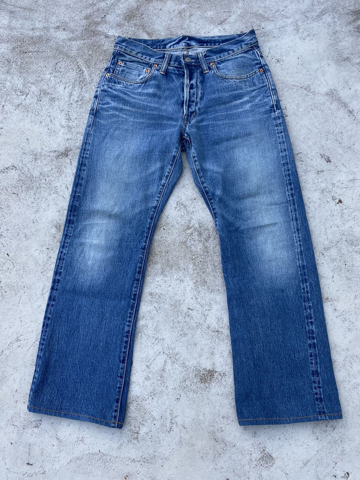 image of Archival Clothing x Blue Blue Japan Offerblue Blue Japan Denim Jeans, Men's (Size 31)