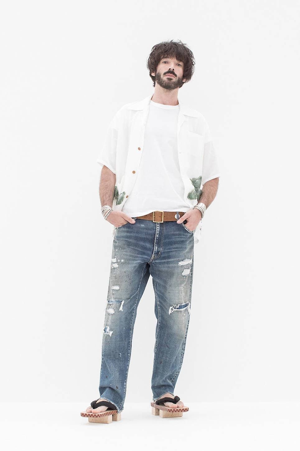 Visvim Visvim - S/S 19 - Jumbo Tee S/S Pines Size US L / EU 52-54 / 3 - 2 Thumbnail