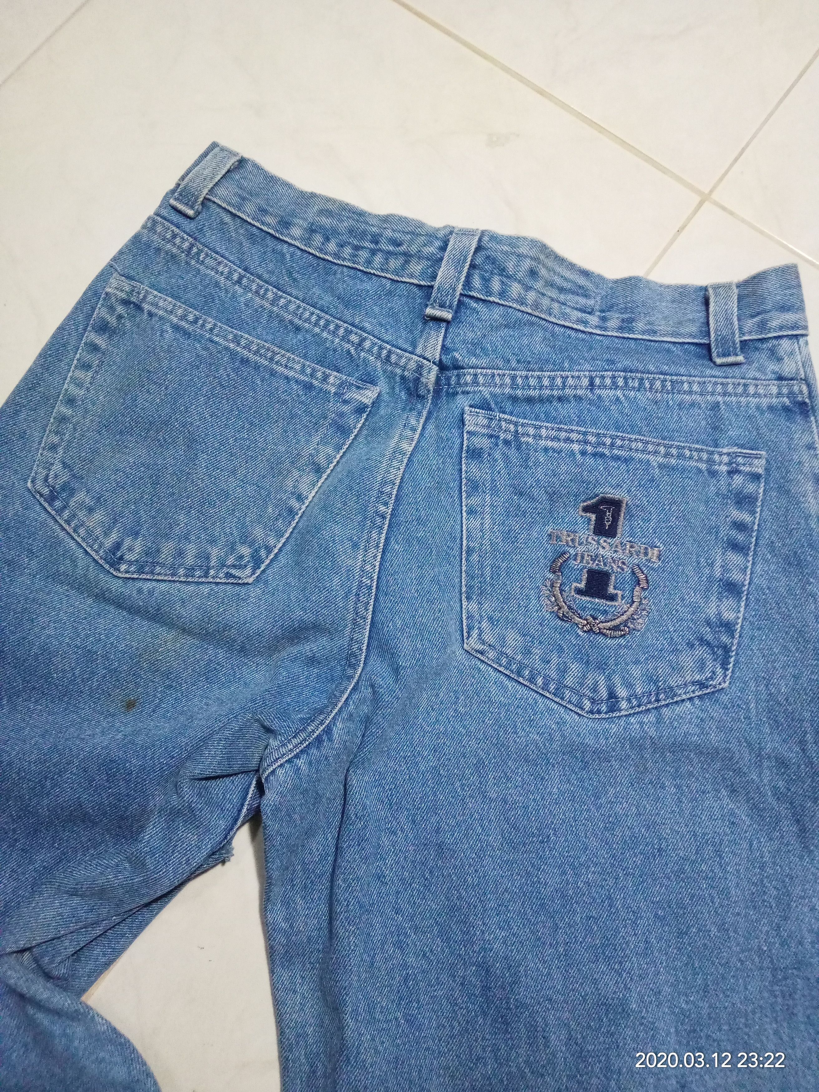 Trussardi 90s Trussardi Jeans DISTRESSED street fashion grunge Size US 30 / EU 46 - 10 Thumbnail