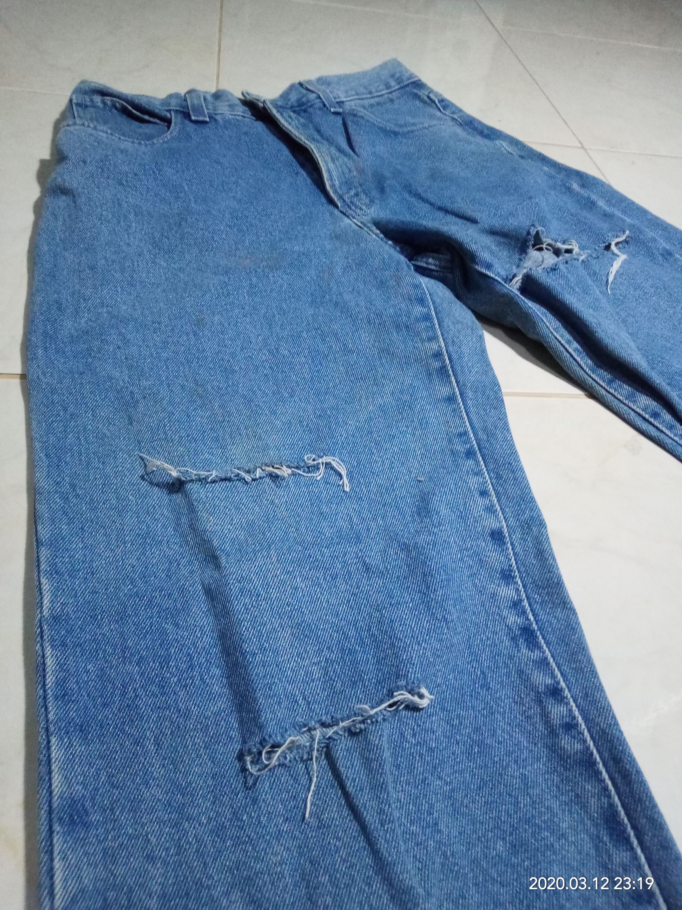 Trussardi 90s Trussardi Jeans DISTRESSED street fashion grunge Size US 30 / EU 46 - 8 Thumbnail
