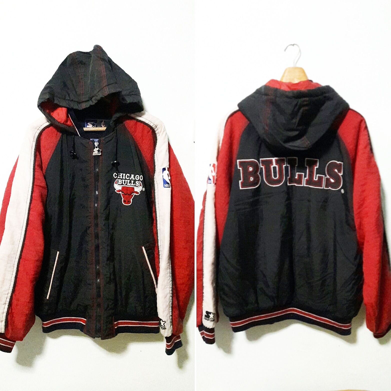 NBA Vintage Chicago bulls x Starter Distressed stains Sportwear Size US M / EU 48-50 / 2 - 1 Thumbnail