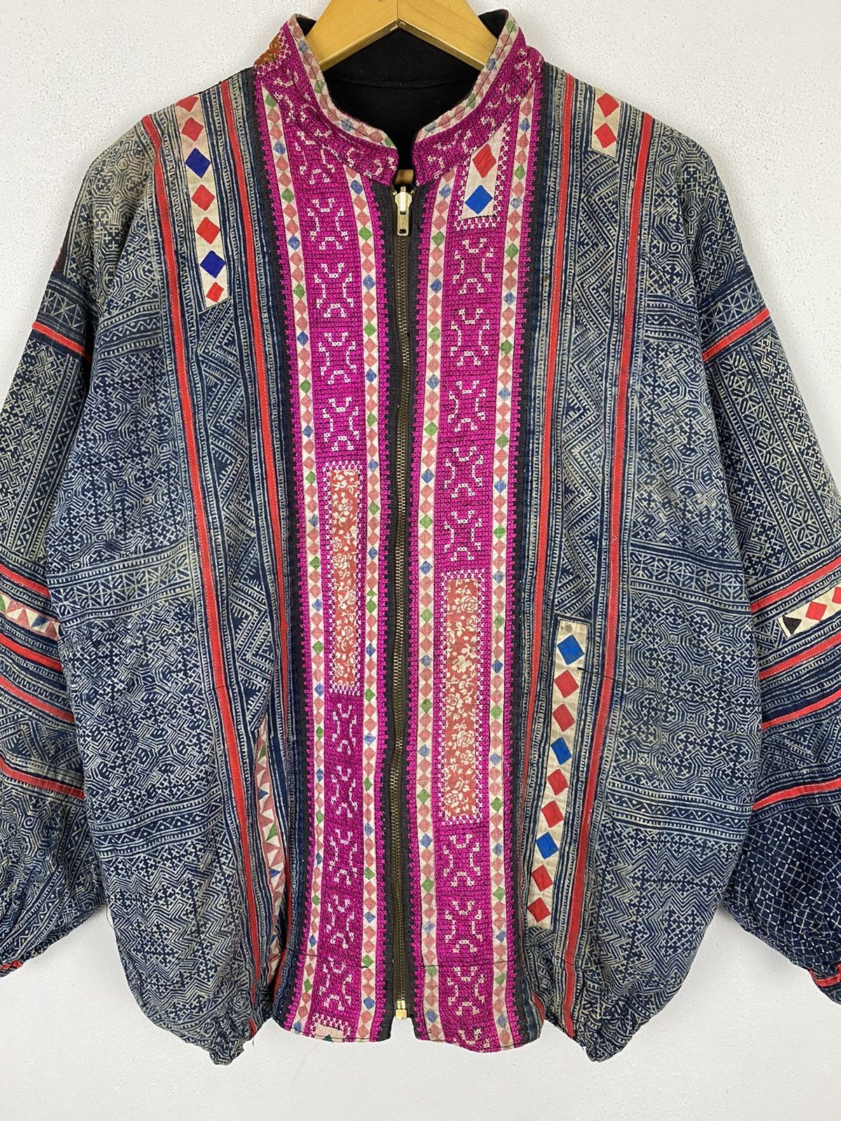 Indigo × Japanese Brand × Vintage VINTAGE HMONG JACKET INDIGO BATIK DUSTER INSPIRED KAPITAL Size US L / EU 52-54 / 3 - 4 Thumbnail