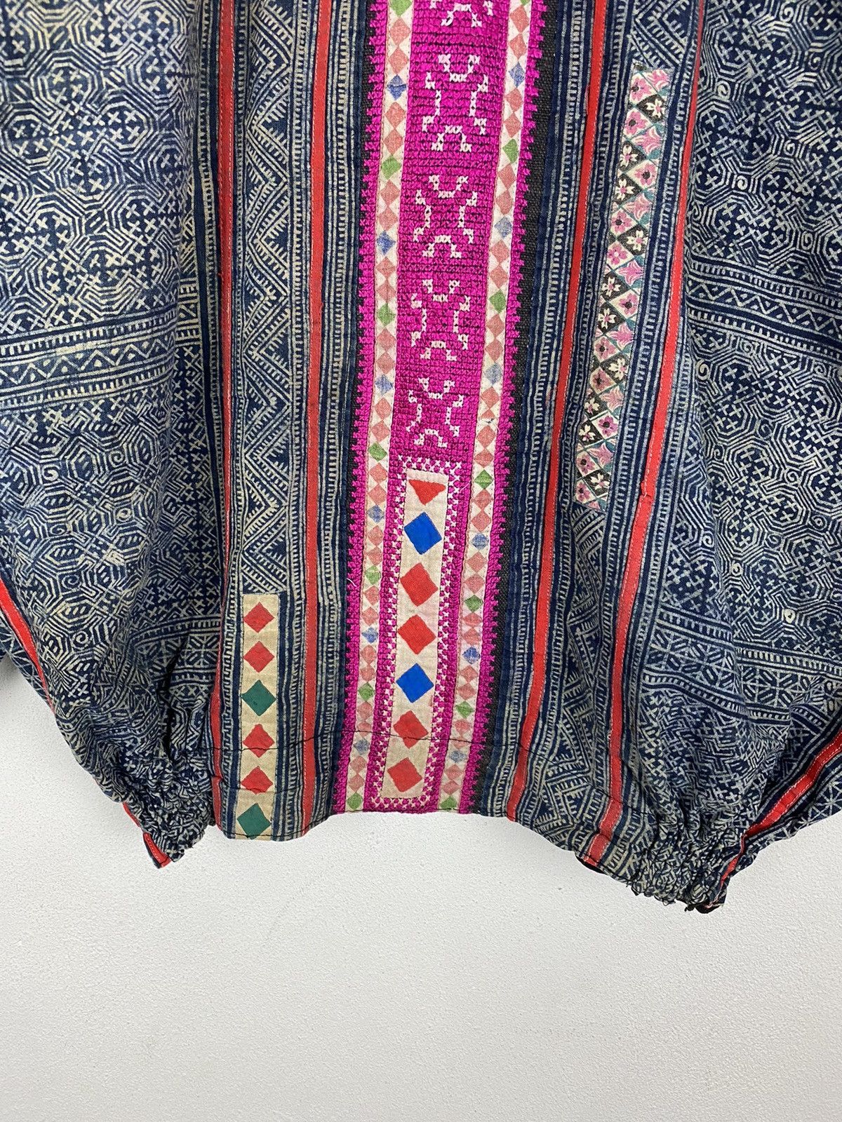 Indigo × Japanese Brand × Vintage VINTAGE HMONG JACKET INDIGO BATIK DUSTER INSPIRED KAPITAL Size US L / EU 52-54 / 3 - 15 Thumbnail