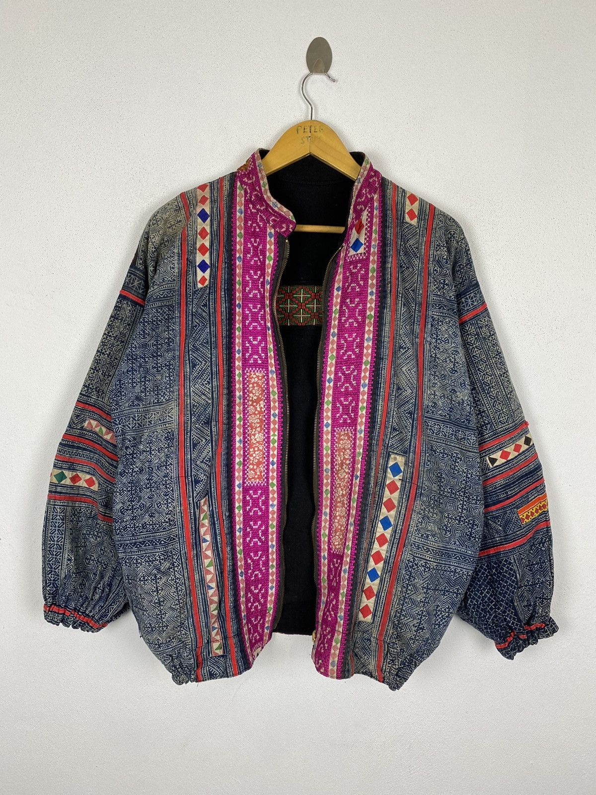 Indigo × Japanese Brand × Vintage VINTAGE HMONG JACKET INDIGO BATIK DUSTER INSPIRED KAPITAL Size US L / EU 52-54 / 3 - 8 Thumbnail
