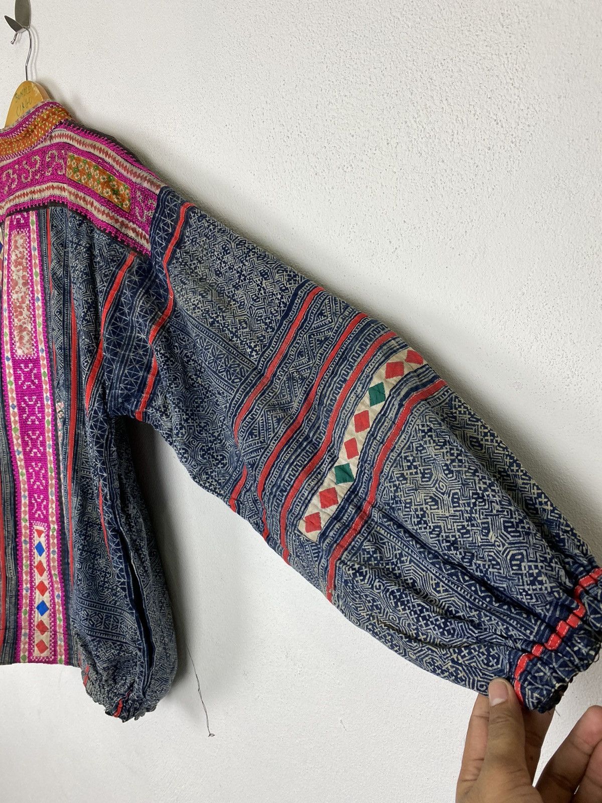Indigo × Japanese Brand × Vintage VINTAGE HMONG JACKET INDIGO BATIK DUSTER INSPIRED KAPITAL Size US L / EU 52-54 / 3 - 14 Thumbnail