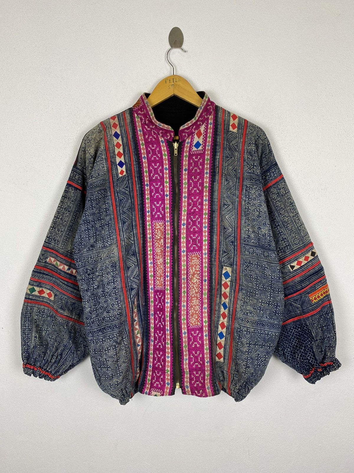 Indigo × Japanese Brand × Vintage VINTAGE HMONG JACKET INDIGO BATIK DUSTER INSPIRED KAPITAL Size US L / EU 52-54 / 3 - 2 Thumbnail