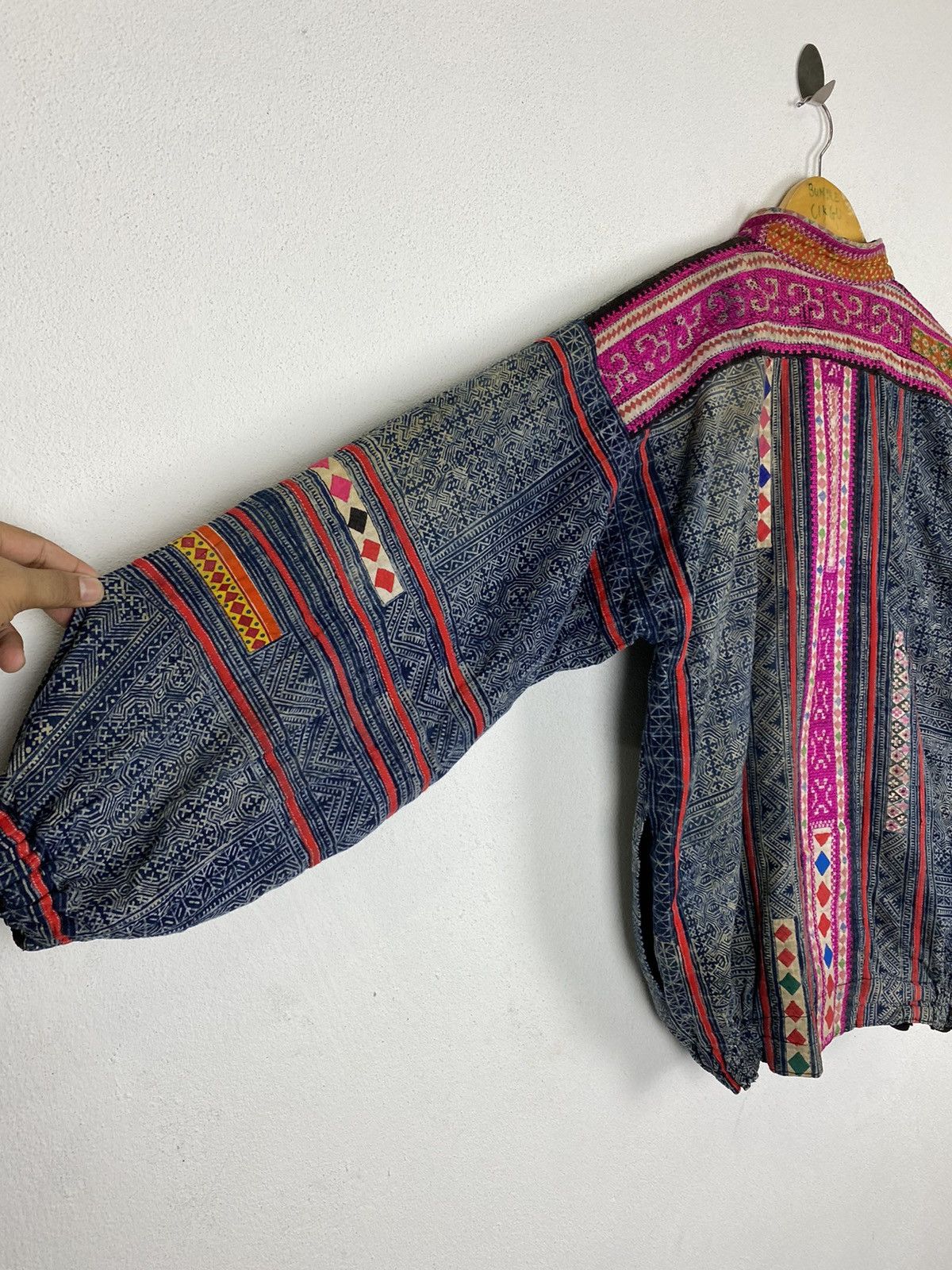 Indigo × Japanese Brand × Vintage VINTAGE HMONG JACKET INDIGO BATIK DUSTER INSPIRED KAPITAL Size US L / EU 52-54 / 3 - 11 Thumbnail