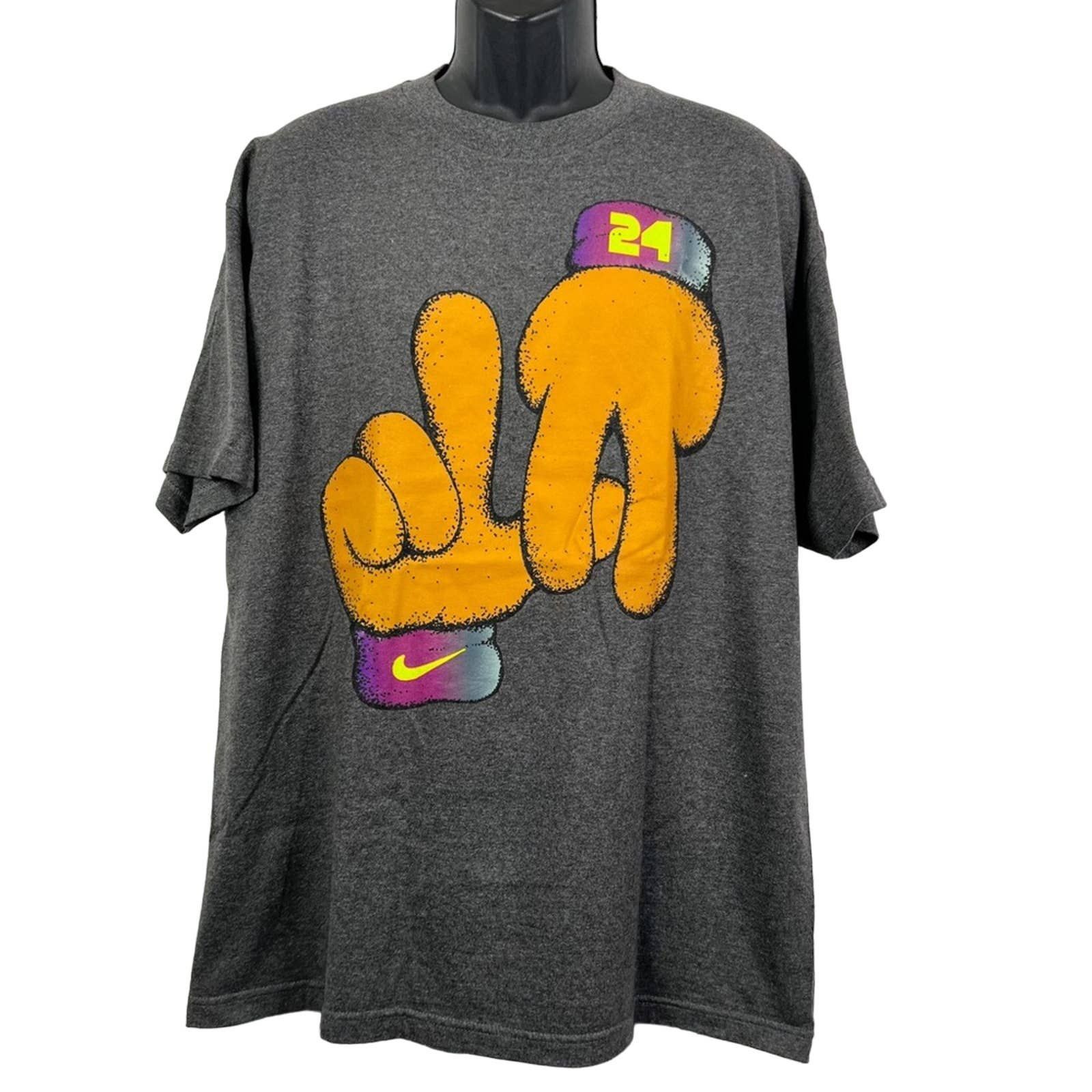 Nike Nike Kobe Bryant Puppet Hands Shirt Short Sleeve Gray LA 24 | Grailed