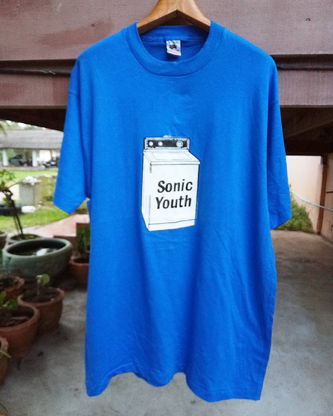 image of Band Tees x Vintage 90's Sonic Youth Grunge Fashion Single Stitch in Blue, Men's (Size XL)