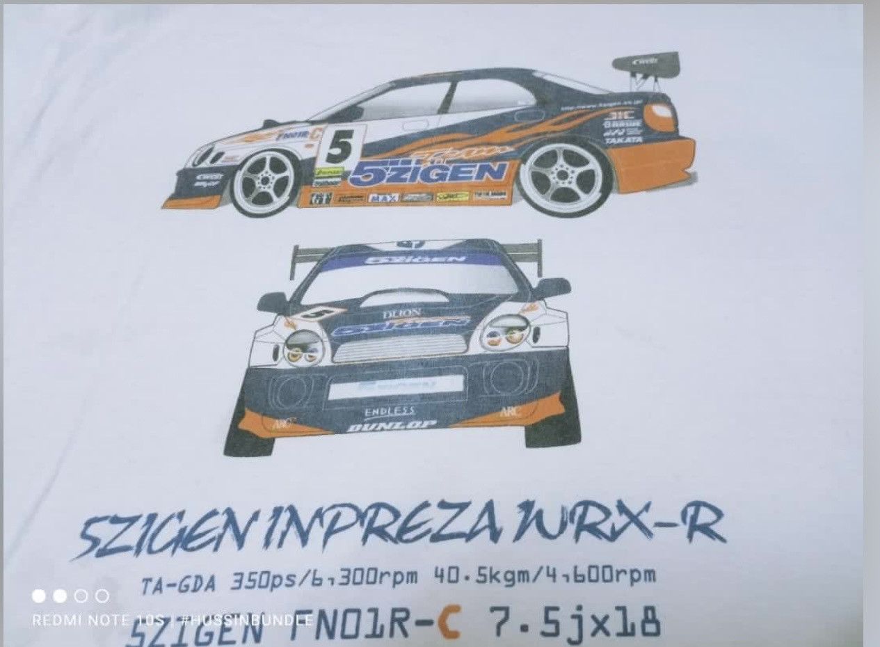 Japanese Brand Vintage JDM JAPAN 5ZIGEN INPREZA WRX-R Size US M / EU 48-50 / 2 - 8 Thumbnail