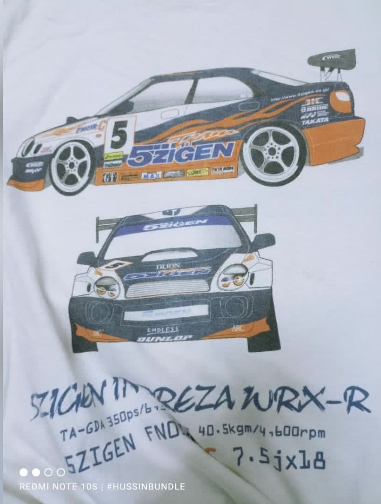 Japanese Brand Vintage JDM JAPAN 5ZIGEN INPREZA WRX-R Size US M / EU 48-50 / 2 - 2 Thumbnail