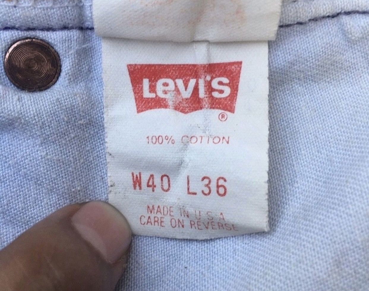 Levi's Vtg Distressed Levi’s 501 Acid Wash Jeans Made in USA Size US 38 / EU 54 - 14 Thumbnail
