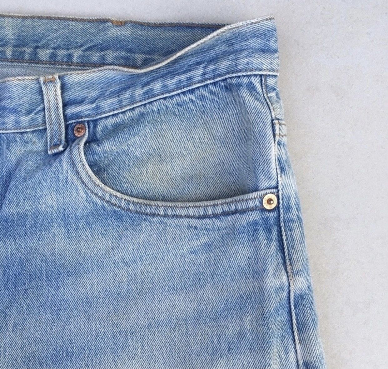 Levi's Vtg Distressed Levi’s 501 Acid Wash Jeans Made in USA Size US 38 / EU 54 - 5 Thumbnail