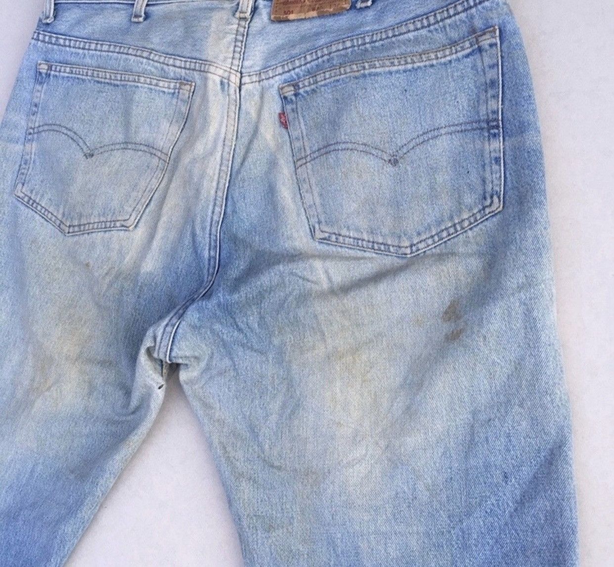 Levi's Vtg Distressed Levi’s 501 Acid Wash Jeans Made in USA Size US 38 / EU 54 - 9 Thumbnail