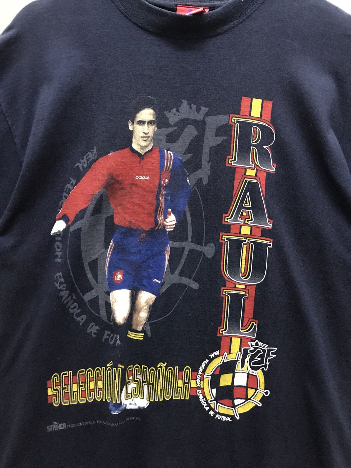 Vintage Vintage 90s Raul Gonzalez Spain Tee Size US L / EU 52-54 / 3 - 4 Thumbnail