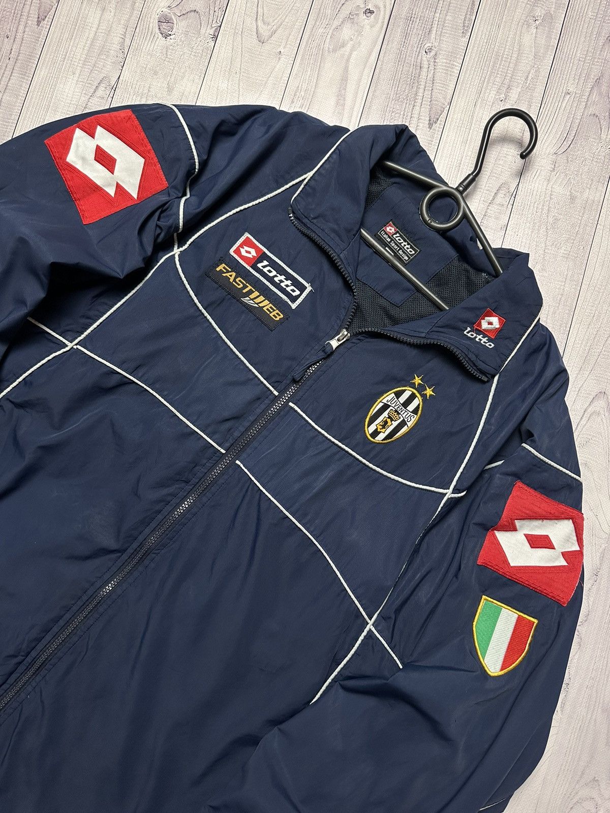 Vintage Juventus lotto soccer track jacket size XXL