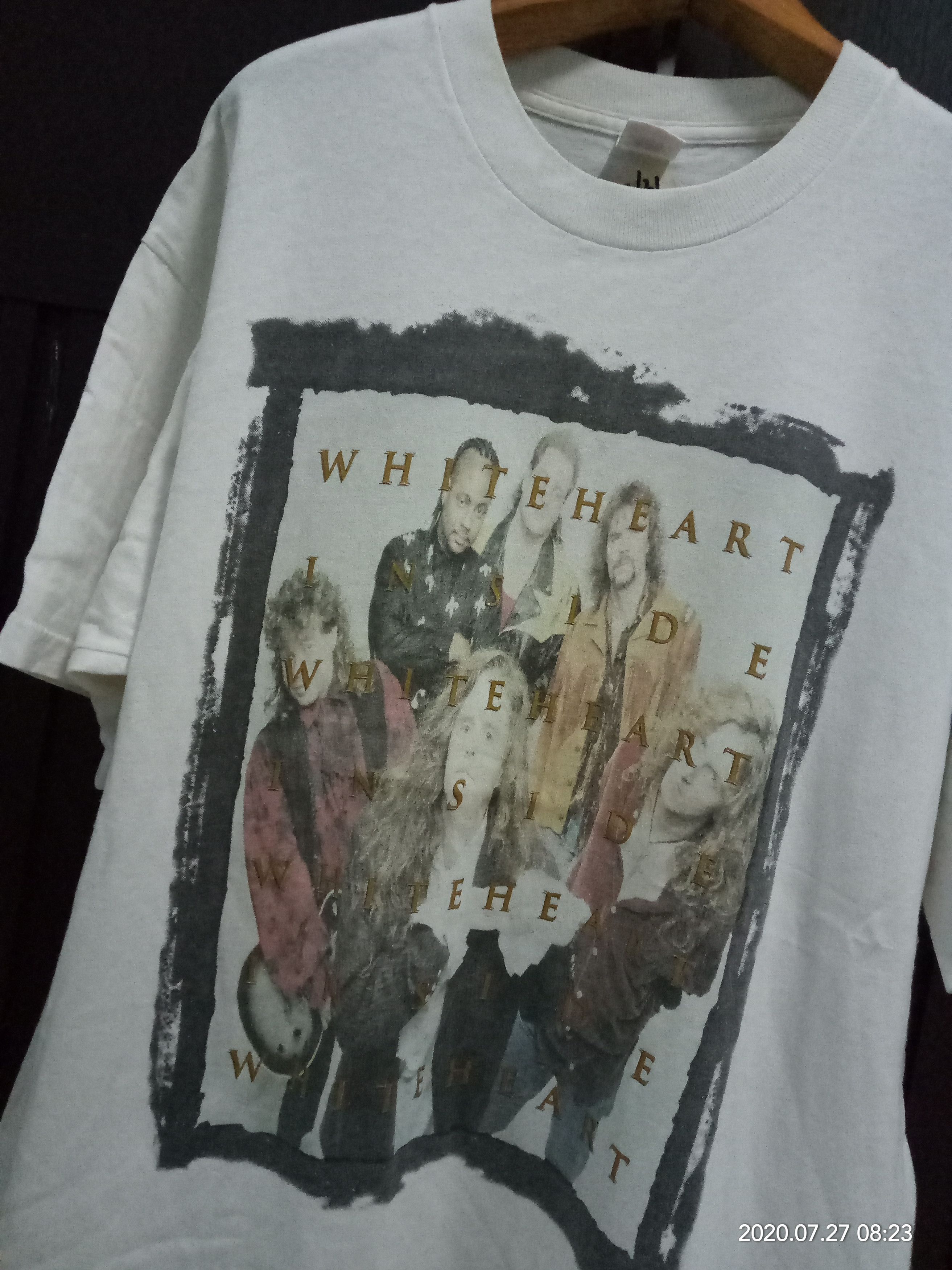 Band Tees Vintage 90s White Heart Musical Band Tour Us Size US XL / EU 56 / 4 - 3 Thumbnail