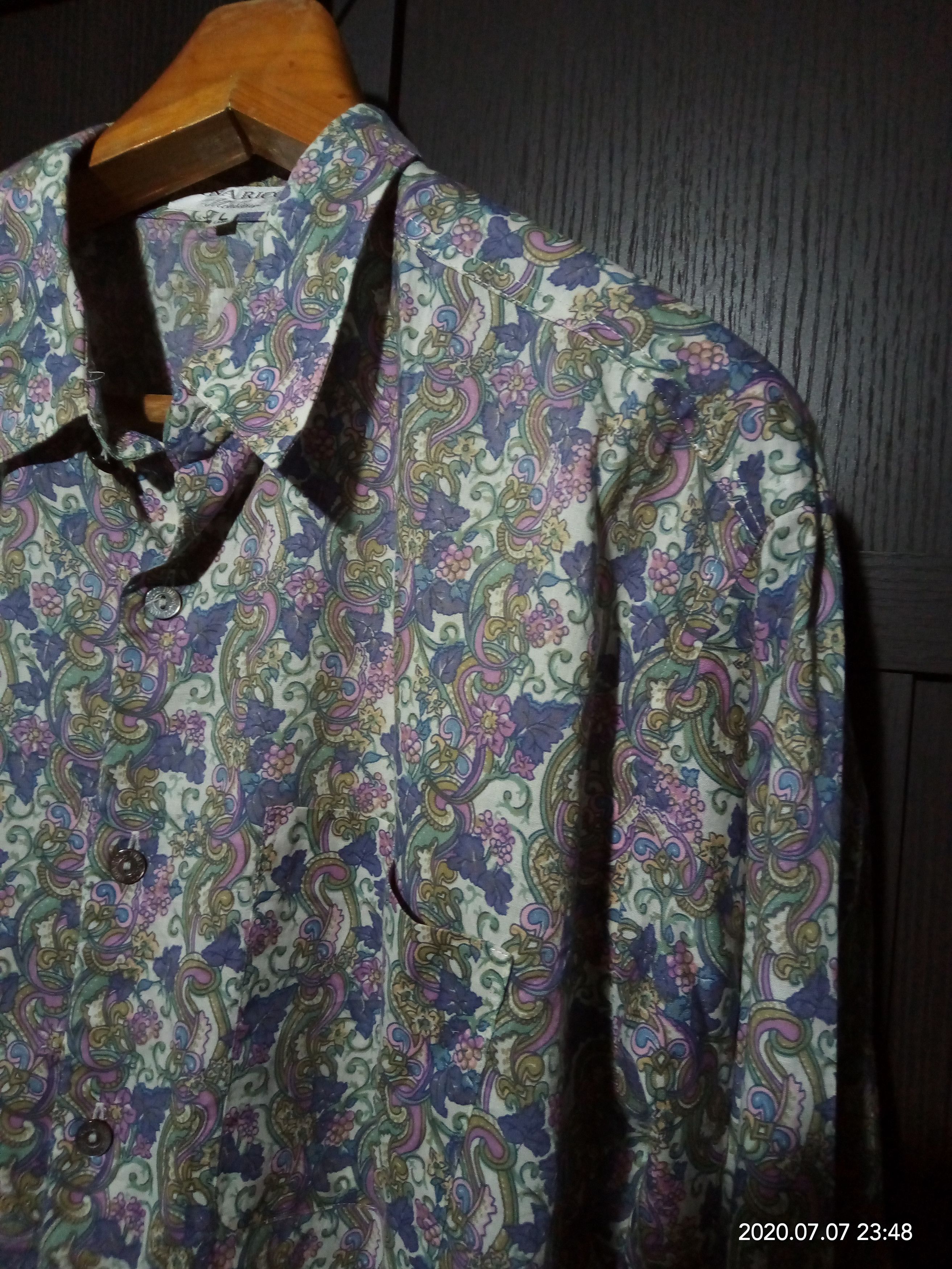 If Six Was Nine Vintage Nina Ricci Paisley Menswear shirt fashion Size US L / EU 52-54 / 3 - 3 Thumbnail
