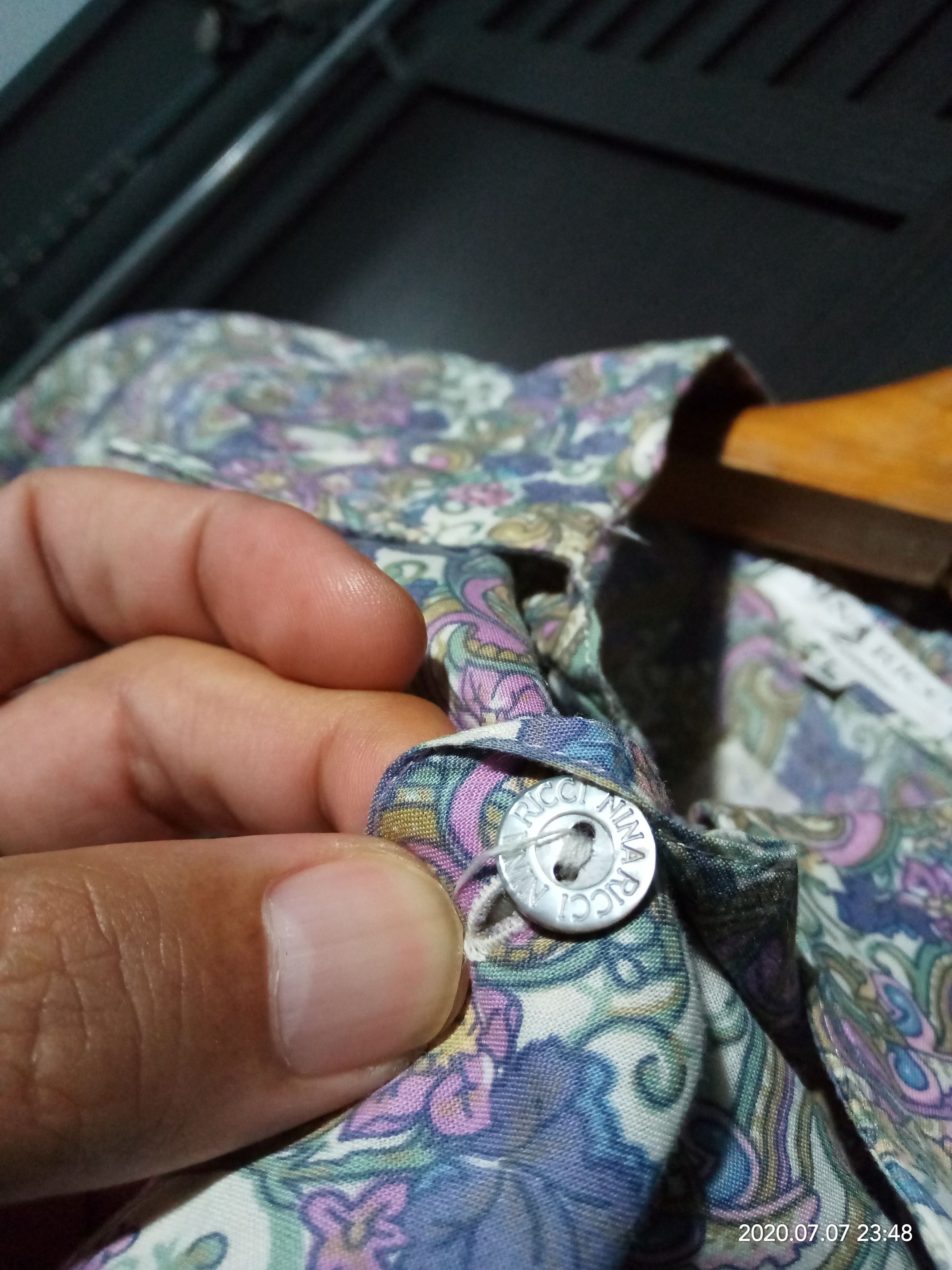 If Six Was Nine Vintage Nina Ricci Paisley Menswear shirt fashion Size US L / EU 52-54 / 3 - 5 Thumbnail