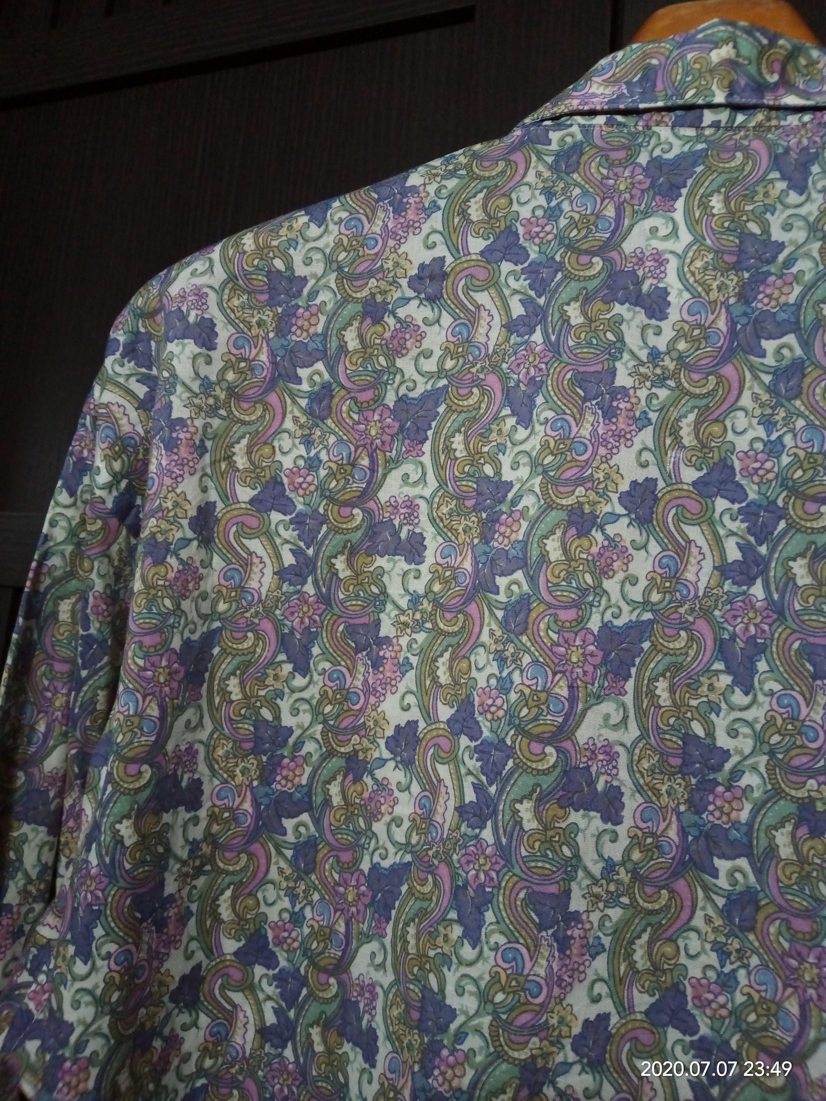 If Six Was Nine Vintage Nina Ricci Paisley Menswear shirt fashion Size US L / EU 52-54 / 3 - 8 Thumbnail
