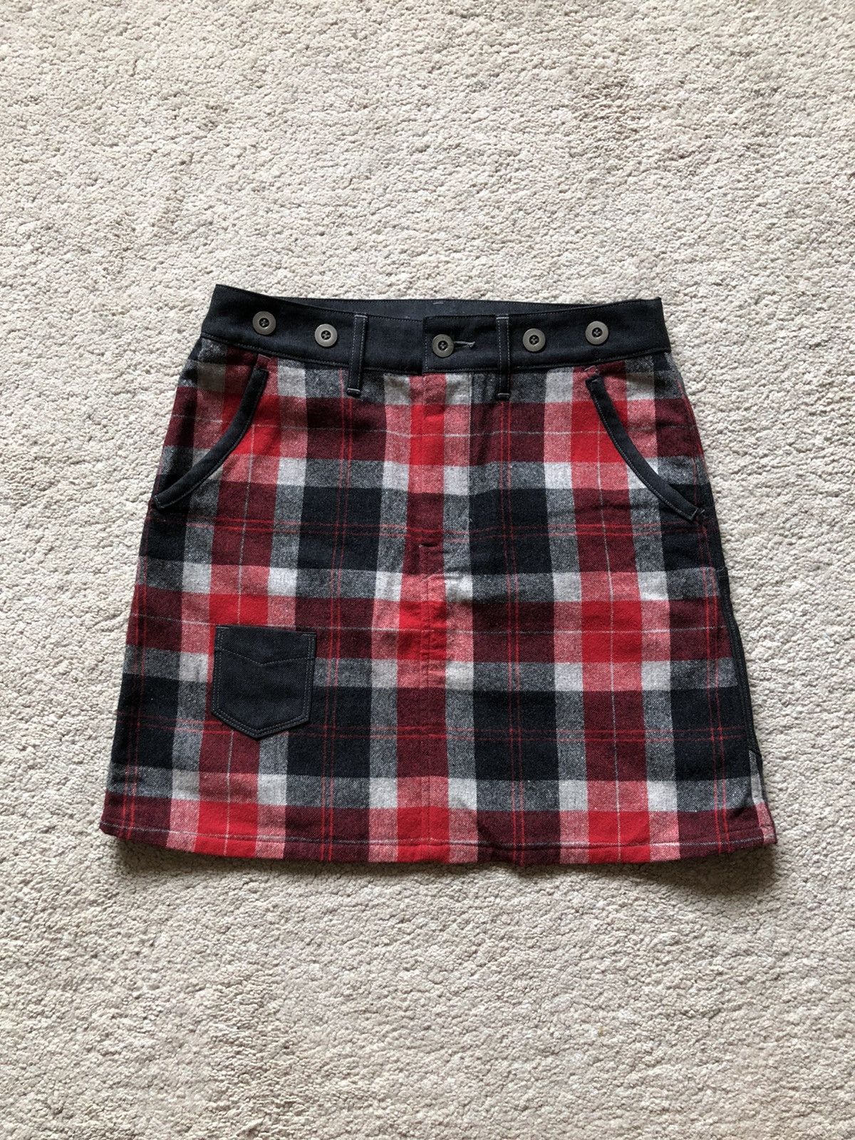 Comme des Garcons Homme Plus SS2012 Junya Watanabe CDG Red Tartan Skirt Size 28" / US 6 / IT 42 - 1 Thumbnail