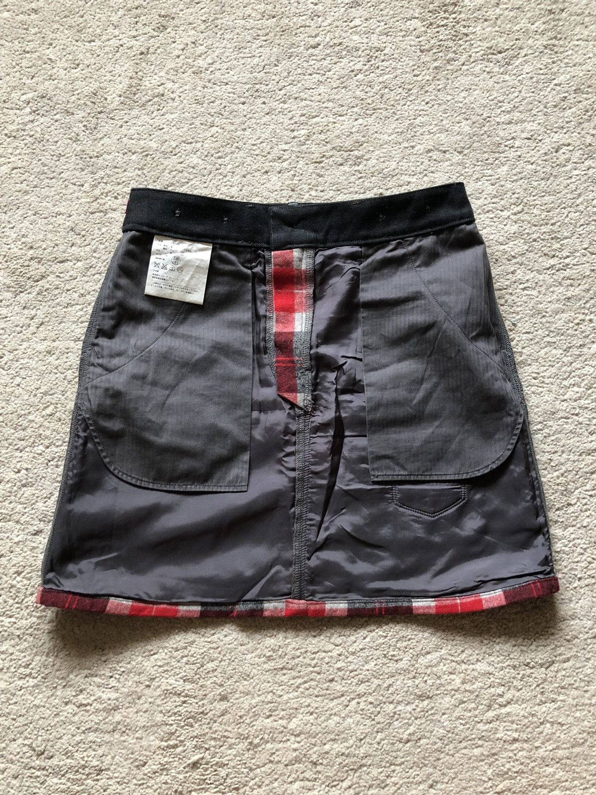 Comme des Garcons Homme Plus SS2012 Junya Watanabe CDG Red Tartan Skirt Size 28" / US 6 / IT 42 - 8 Thumbnail