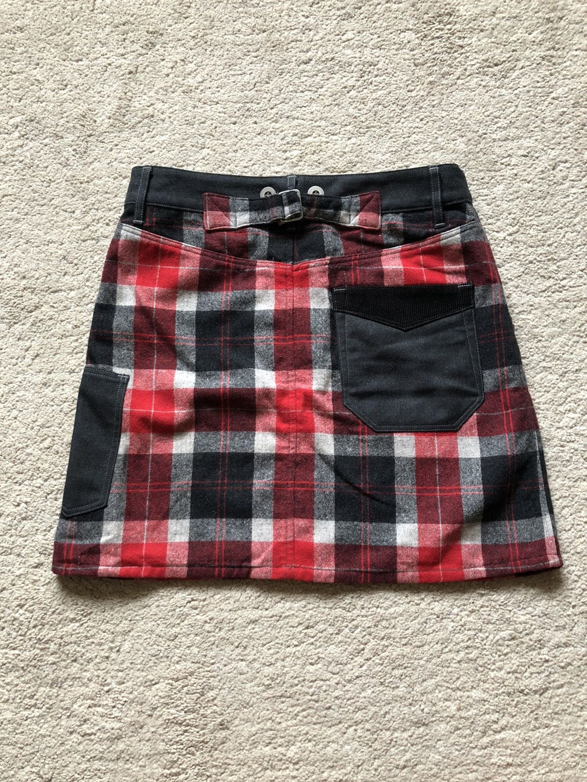 Comme des Garcons Homme Plus SS2012 Junya Watanabe CDG Red Tartan Skirt Size 28" / US 6 / IT 42 - 4 Thumbnail