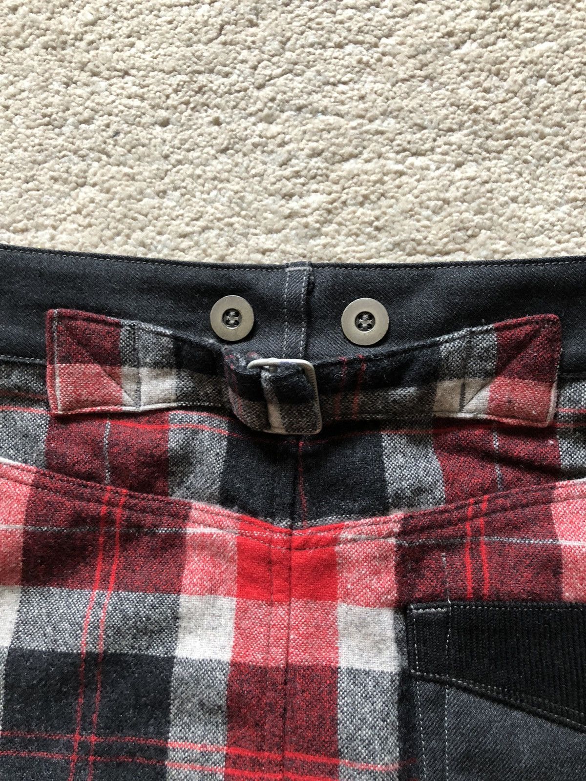 Comme des Garcons Homme Plus SS2012 Junya Watanabe CDG Red Tartan Skirt Size 28" / US 6 / IT 42 - 5 Thumbnail