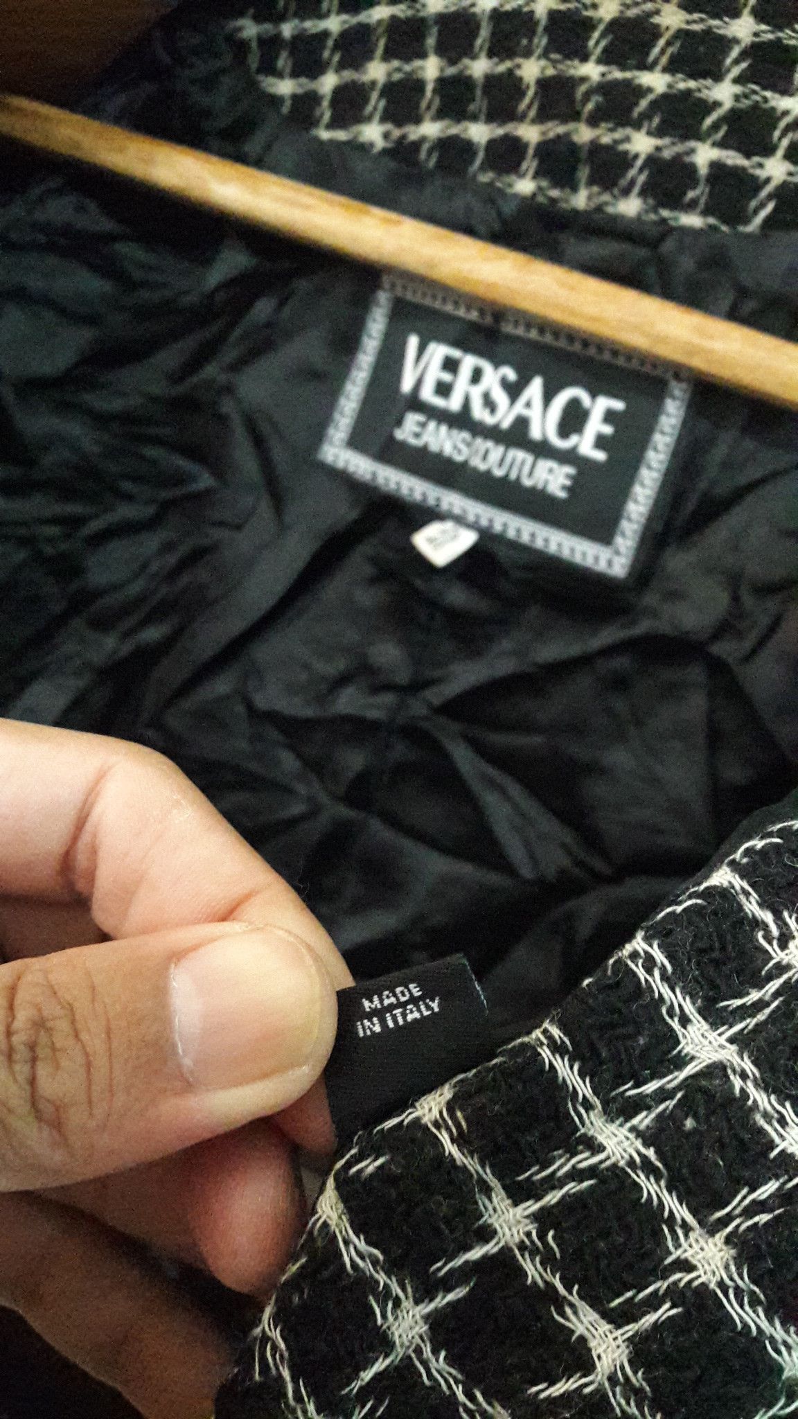 Versace Jeans Couture Vintage Versace Wool Coat Plaid fashion luxury classic Size M / US 6-8 / IT 42-44 - 5 Thumbnail
