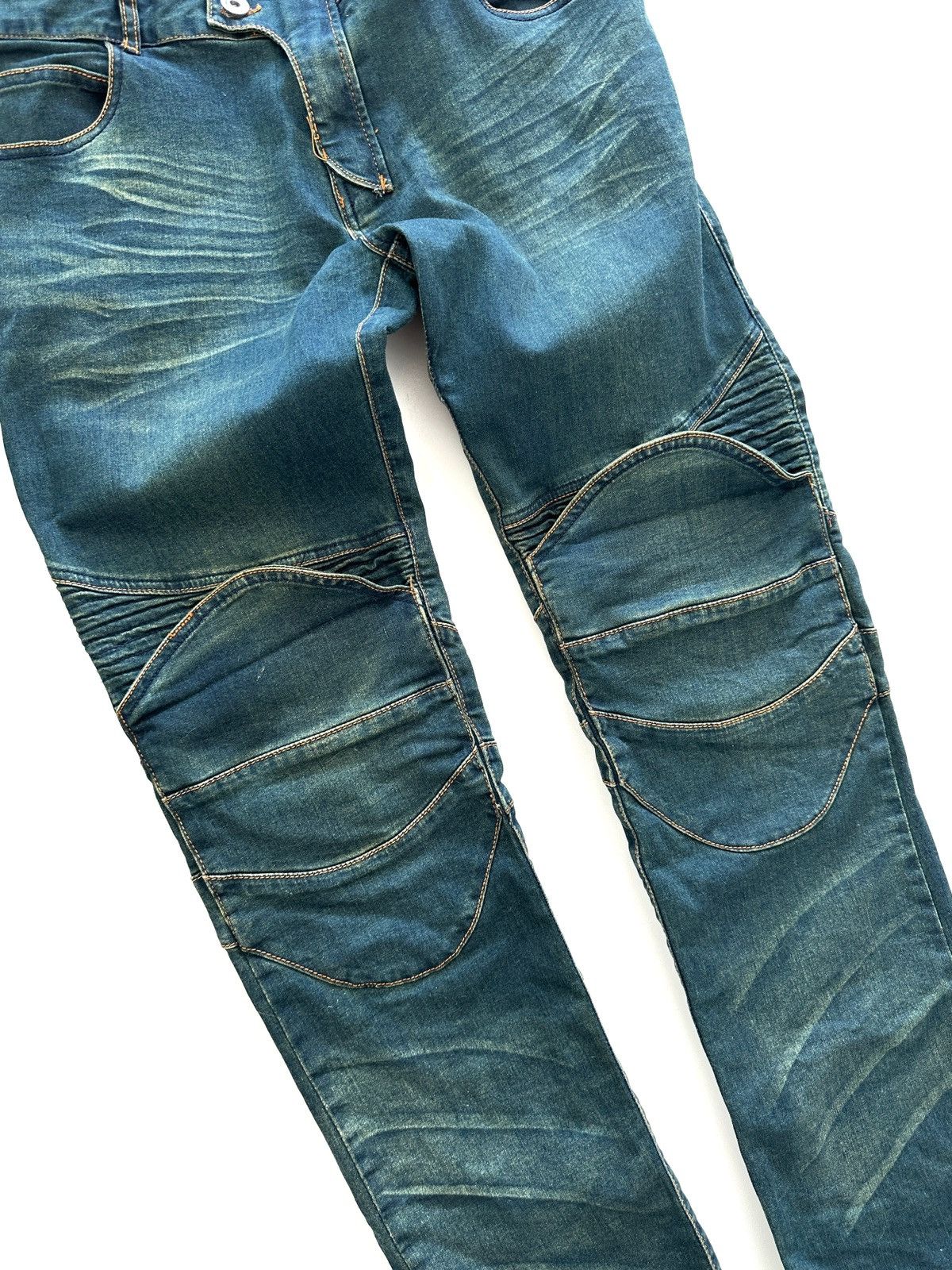 Japanese Brand Vintage Komine Biker Denim Jeans Tokyo Size US 34 / EU 50 - 2 Thumbnail