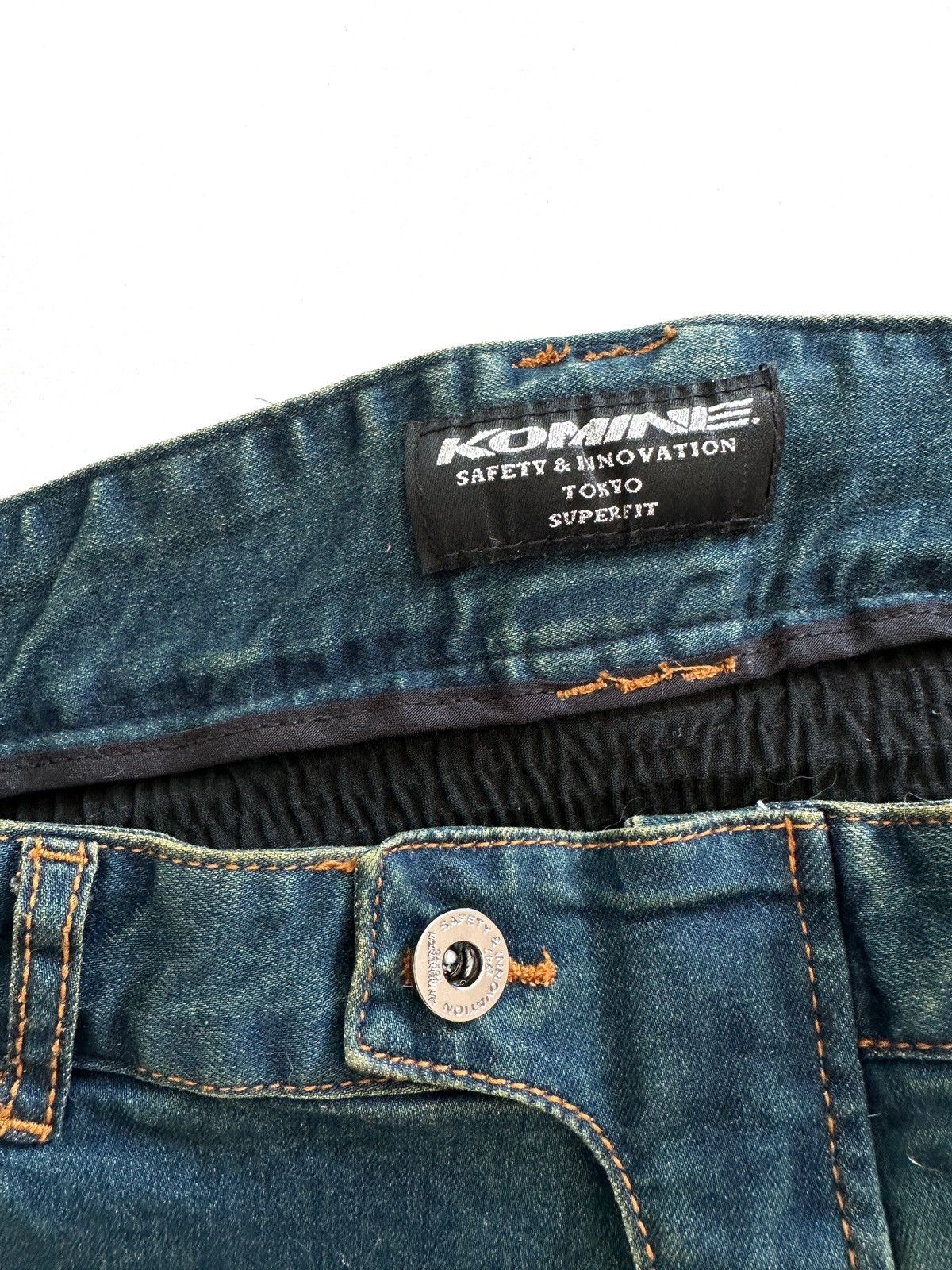 Japanese Brand Vintage Komine Biker Denim Jeans Tokyo Size US 34 / EU 50 - 4 Thumbnail