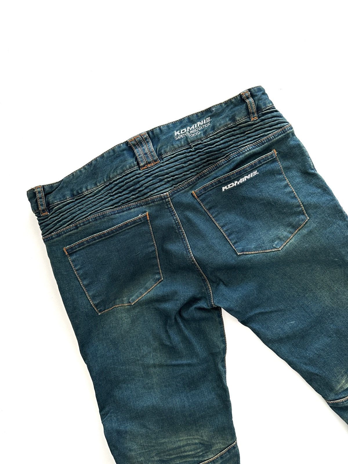 Japanese Brand Vintage Komine Biker Denim Jeans Tokyo Size US 34 / EU 50 - 7 Thumbnail