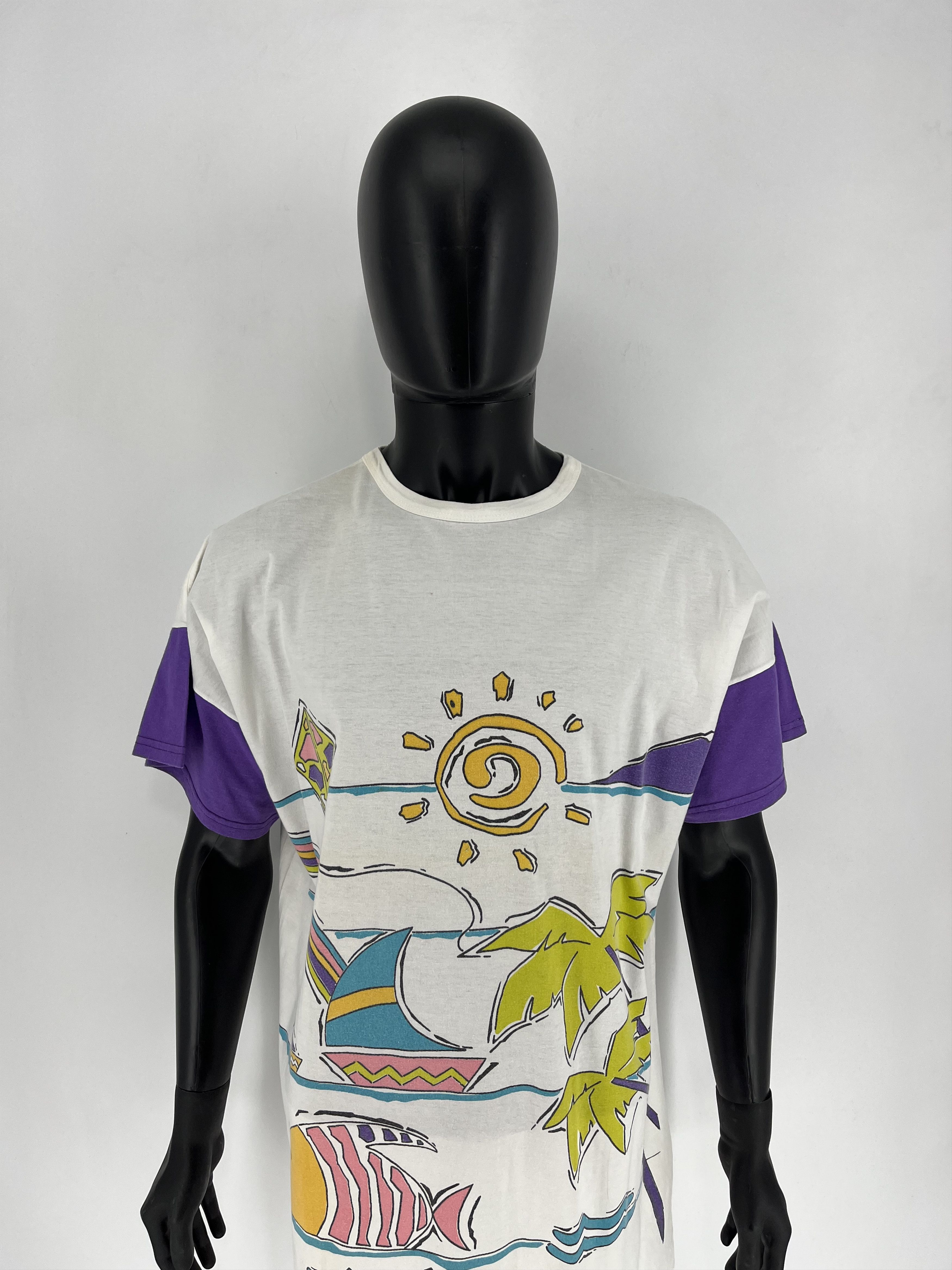 Vintage Vintage 90s Graphic Tee Summer Tshirt Y2k Style Size US XL / EU 56 / 4 - 5 Thumbnail