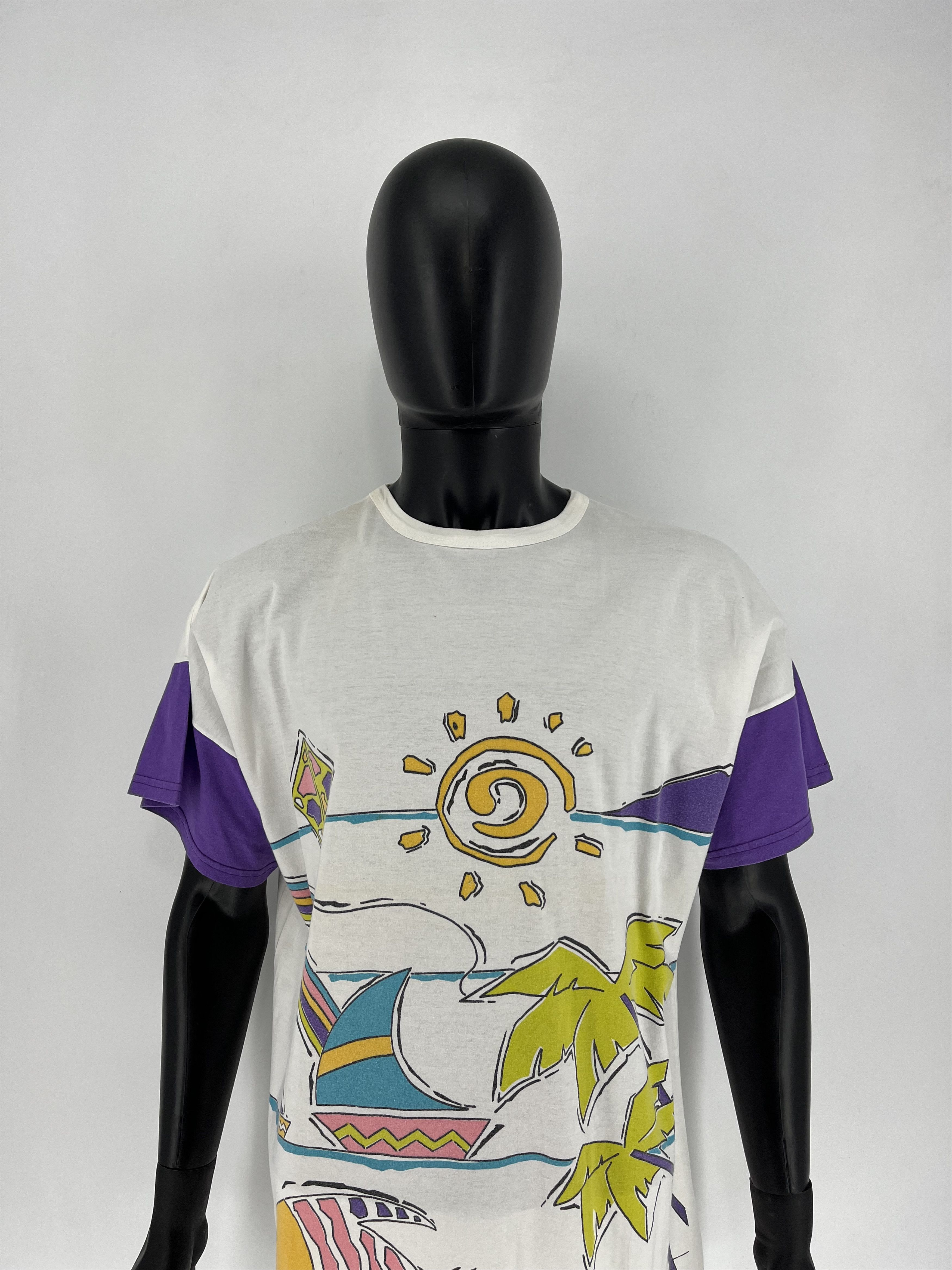 Vintage Vintage 90s Graphic Tee Summer Tshirt Y2k Style Size US XL / EU 56 / 4 - 1 Thumbnail