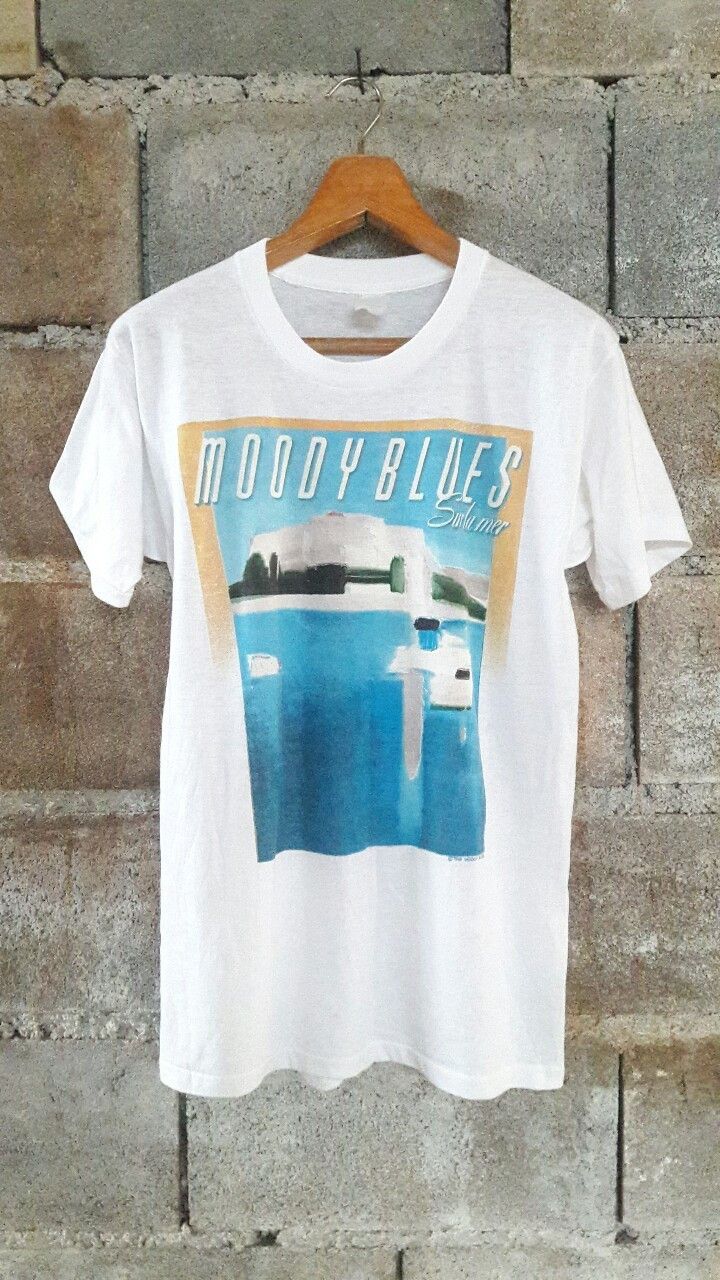 Band Tees Vintage Moody Blues 1988 Thin Almost Deadstock Tour Tshirts Size US M / EU 48-50 / 2 - 1 Thumbnail