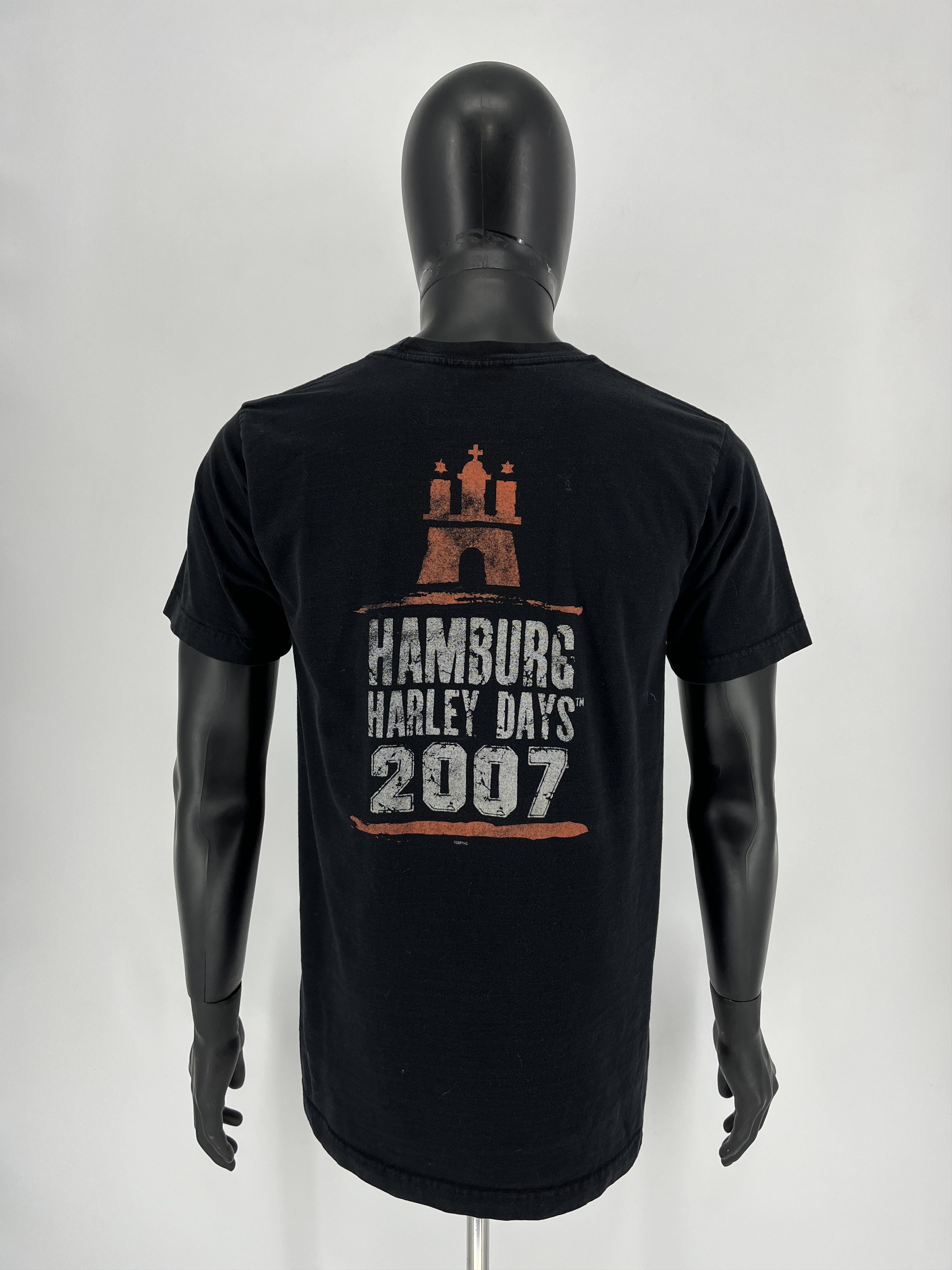 Harley Davidson × Vintage Vintage 00s Harley Davidson "Hamburg" T-shirt Streetwear Size US M / EU 48-50 / 2 - 9 Thumbnail
