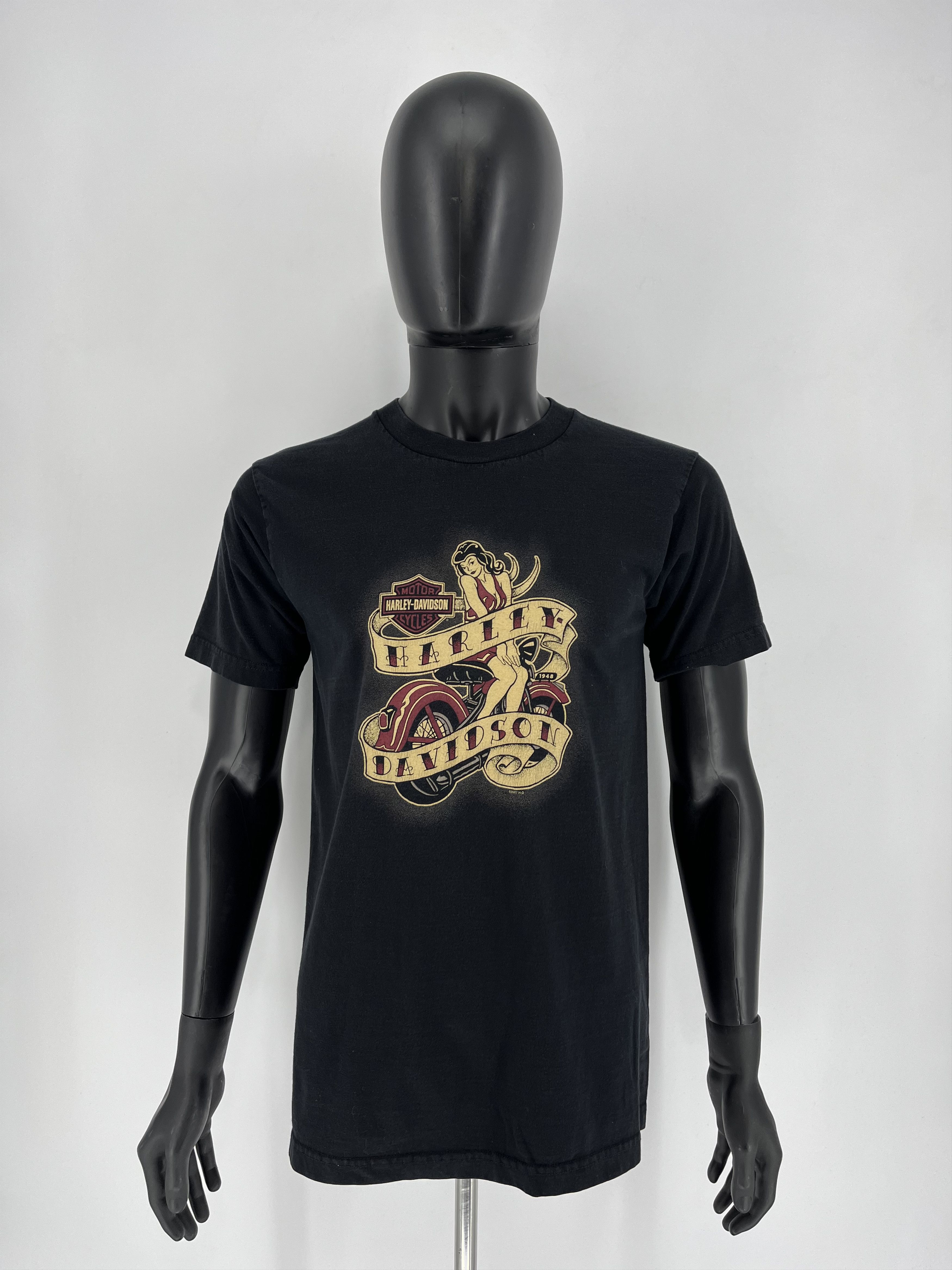 Harley Davidson × Vintage Vintage 00s Harley Davidson "Hamburg" T-shirt Streetwear Size US M / EU 48-50 / 2 - 2 Thumbnail