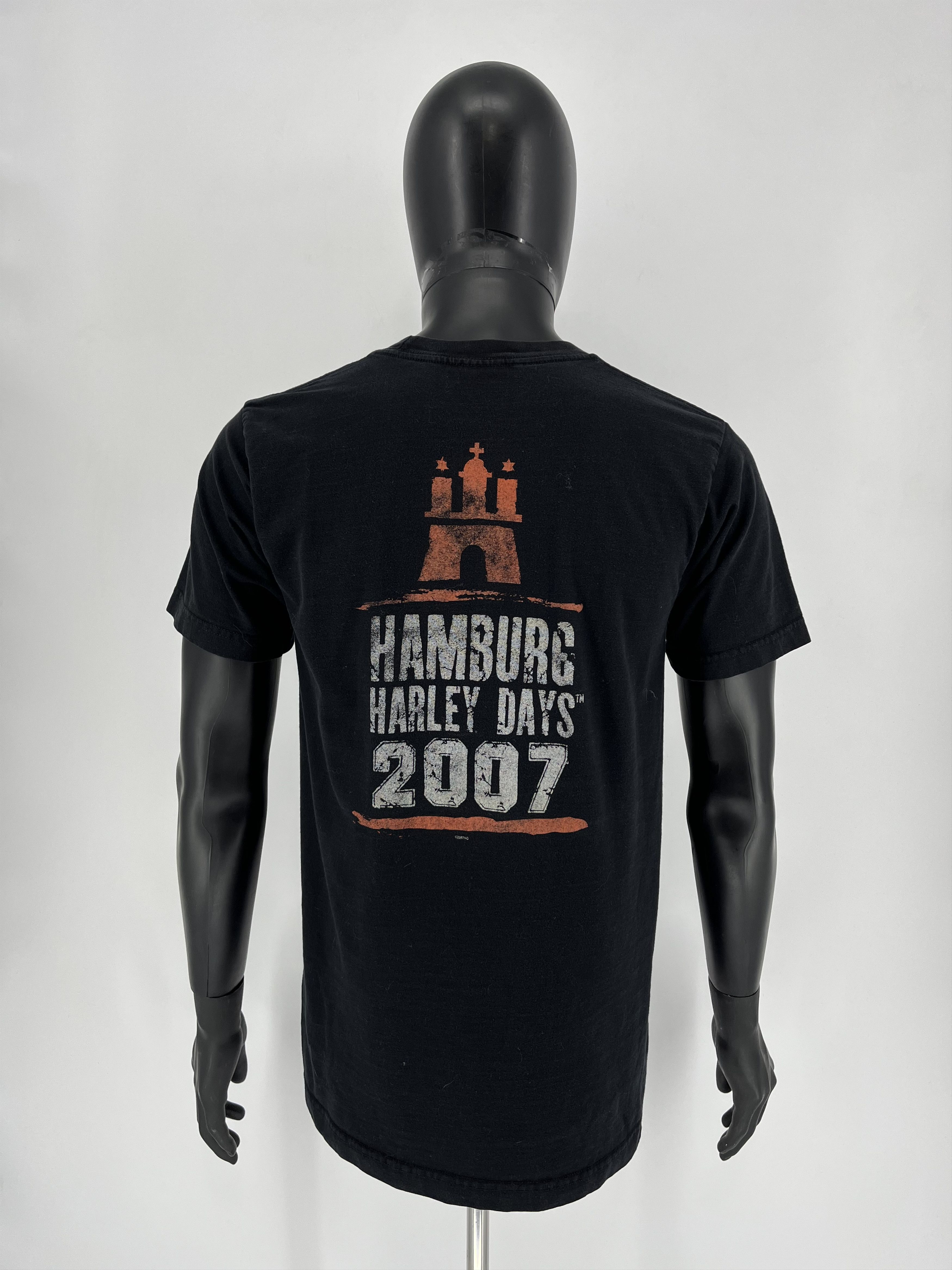 Harley Davidson × Vintage Vintage 00s Harley Davidson "Hamburg" T-shirt Streetwear Size US M / EU 48-50 / 2 - 8 Thumbnail