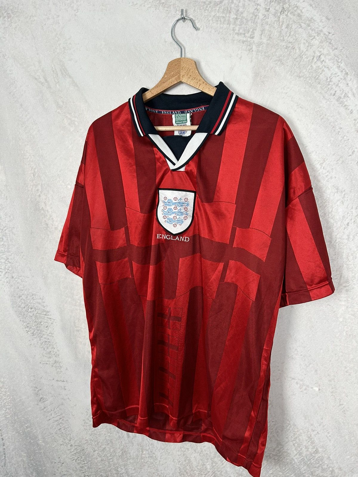 Vintage Vintage Score Draw Retro England Soccer Jersey Football Size US XL / EU 56 / 4 - 2 Thumbnail