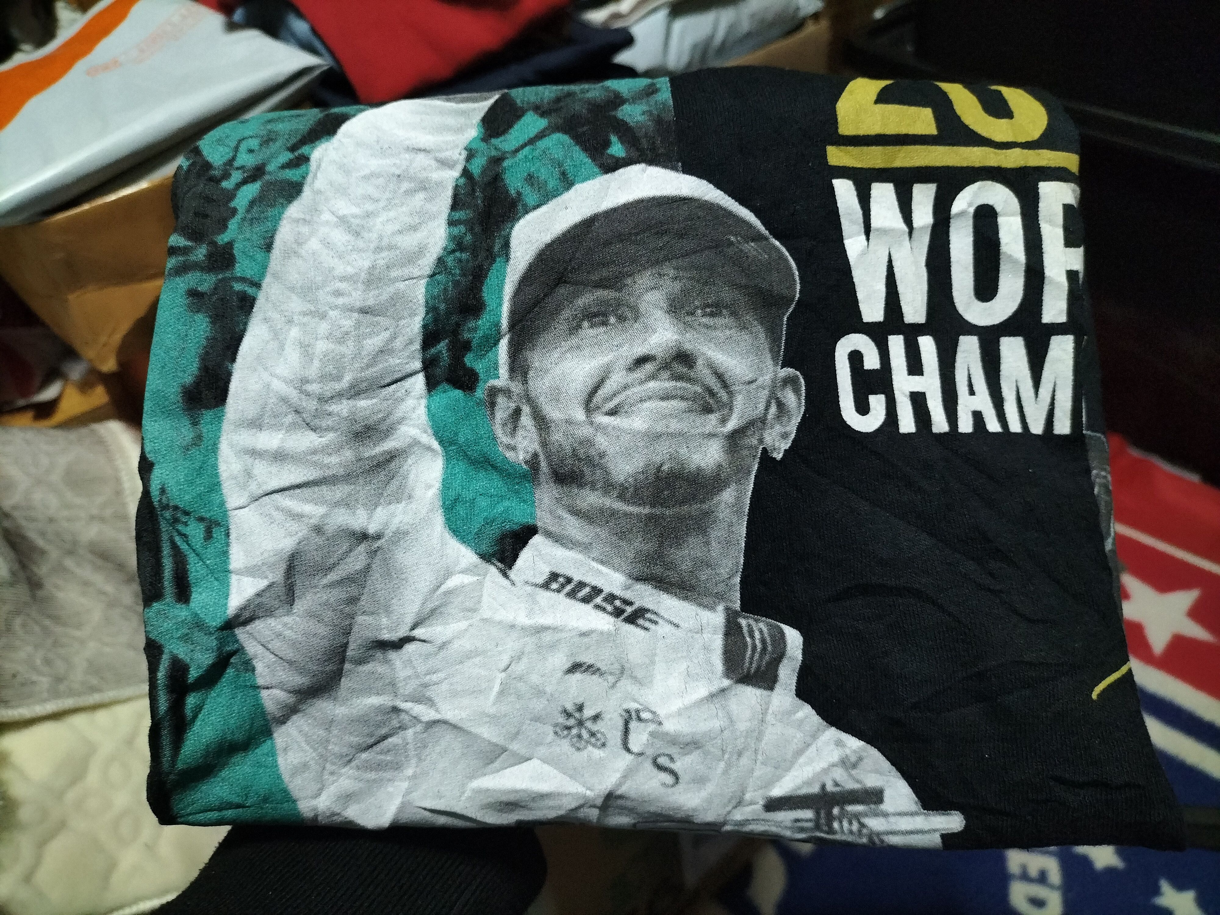 Vintage Lewis Hamilton Formula 1 world Champion 2017 collection tees Size US XL / EU 56 / 4 - 2 Thumbnail