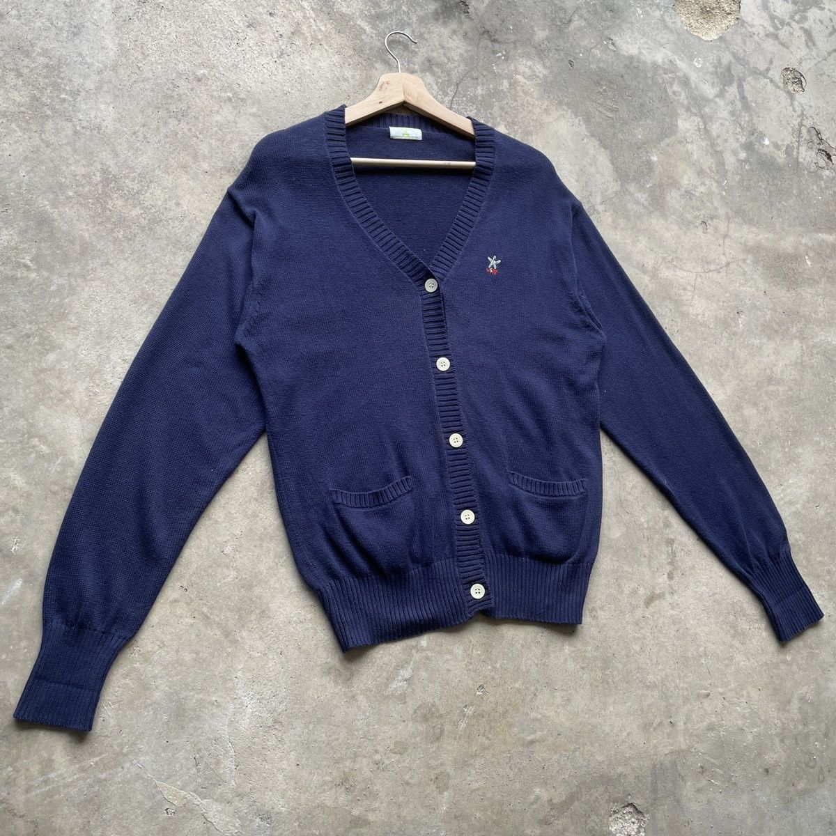 Japanese Brand Vintage USPP+ONE Kurt Cobain Style Cardigan Knitwear Size US M / EU 48-50 / 2 - 2 Thumbnail