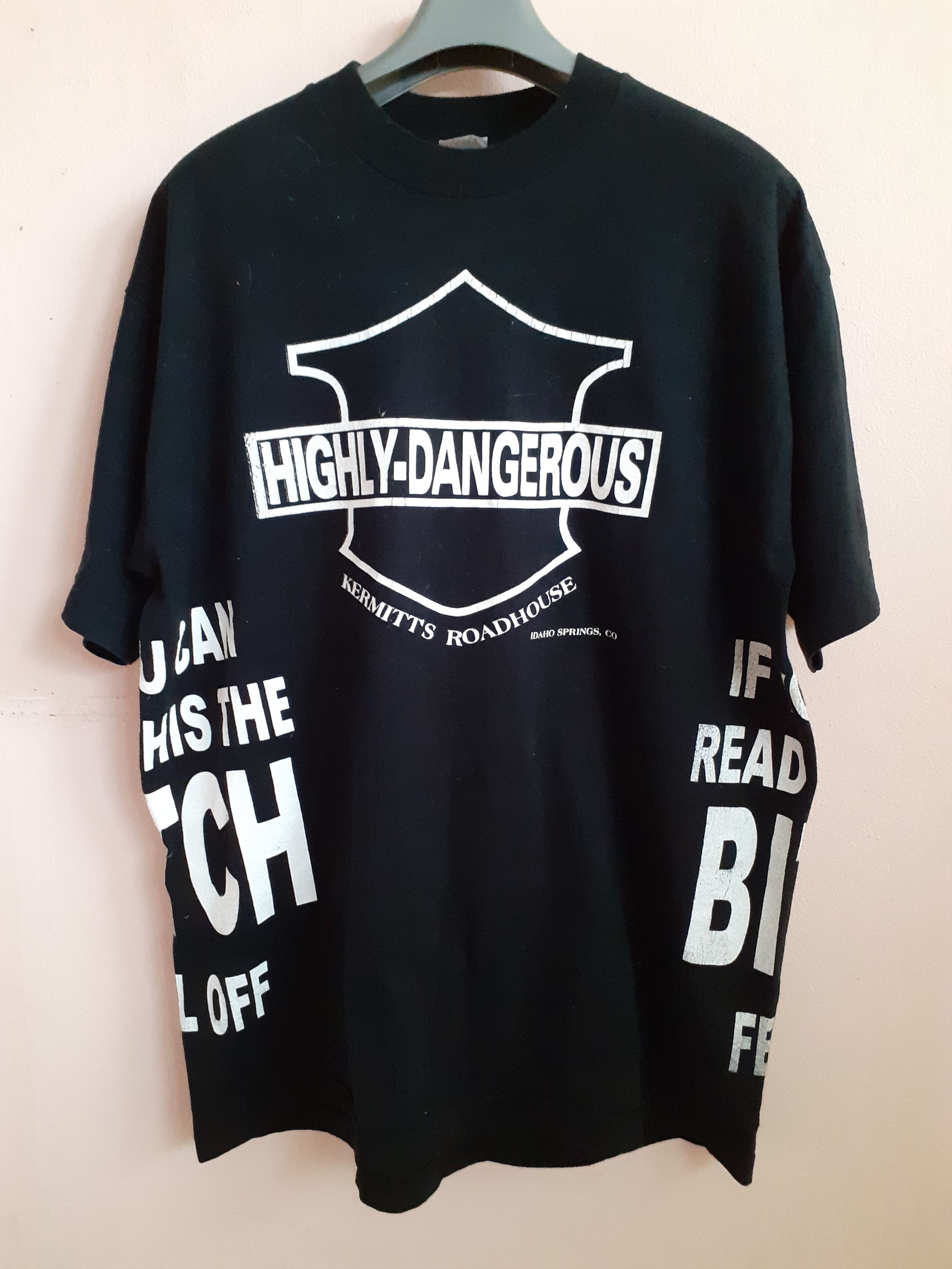 Harley Davidson 90s Quote If You Read This Bitch Feel Off HD styles Size US XL / EU 56 / 4 - 2 Thumbnail