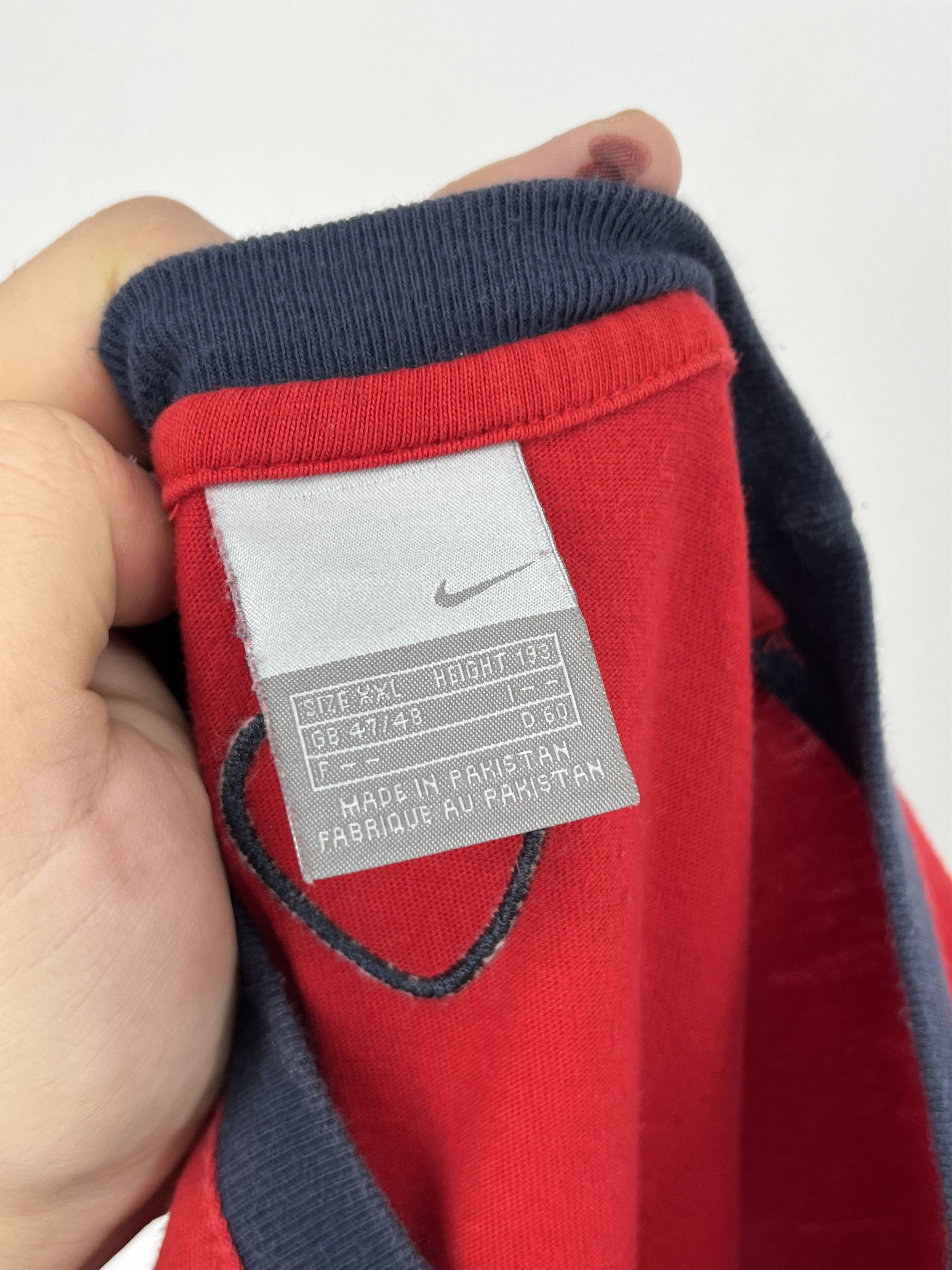 Nike × Vintage Vintage 90s Nike swoosh rap style tee Size US XXL / EU 58 / 5 - 8 Thumbnail