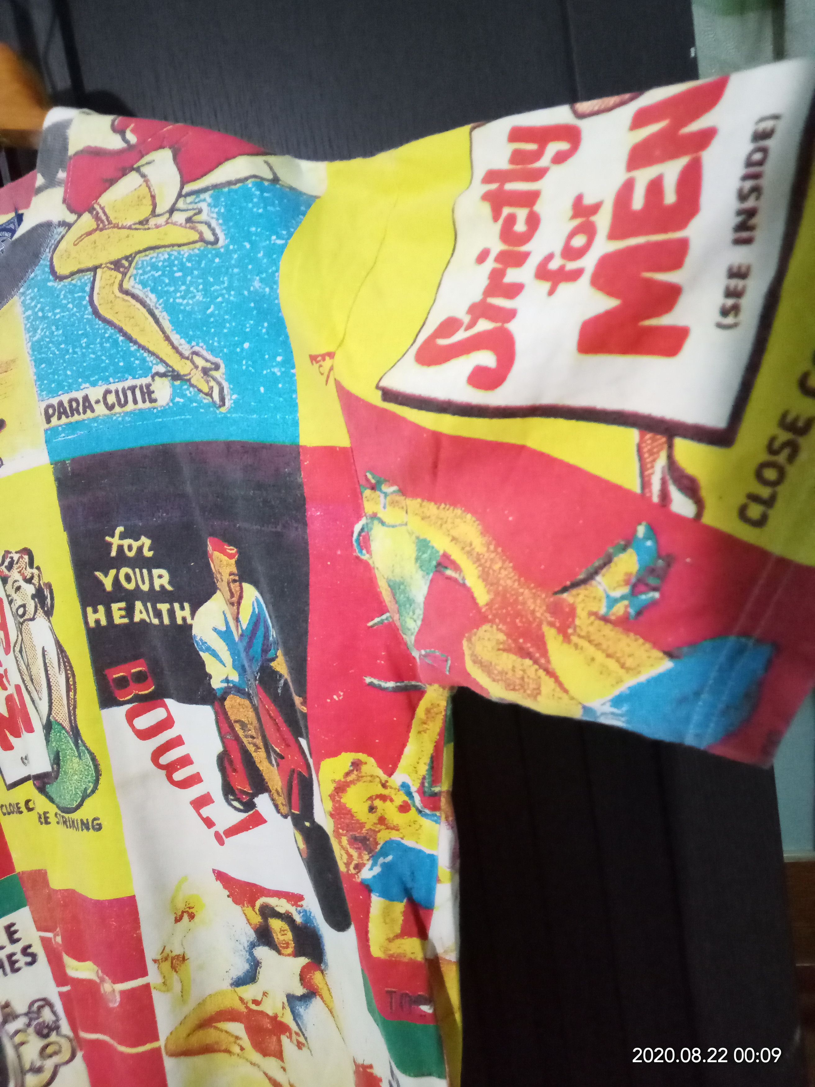 Vintage 90s Pop Arts Strictly Men x Monroe fashion cartoon Size US M / EU 48-50 / 2 - 6 Thumbnail