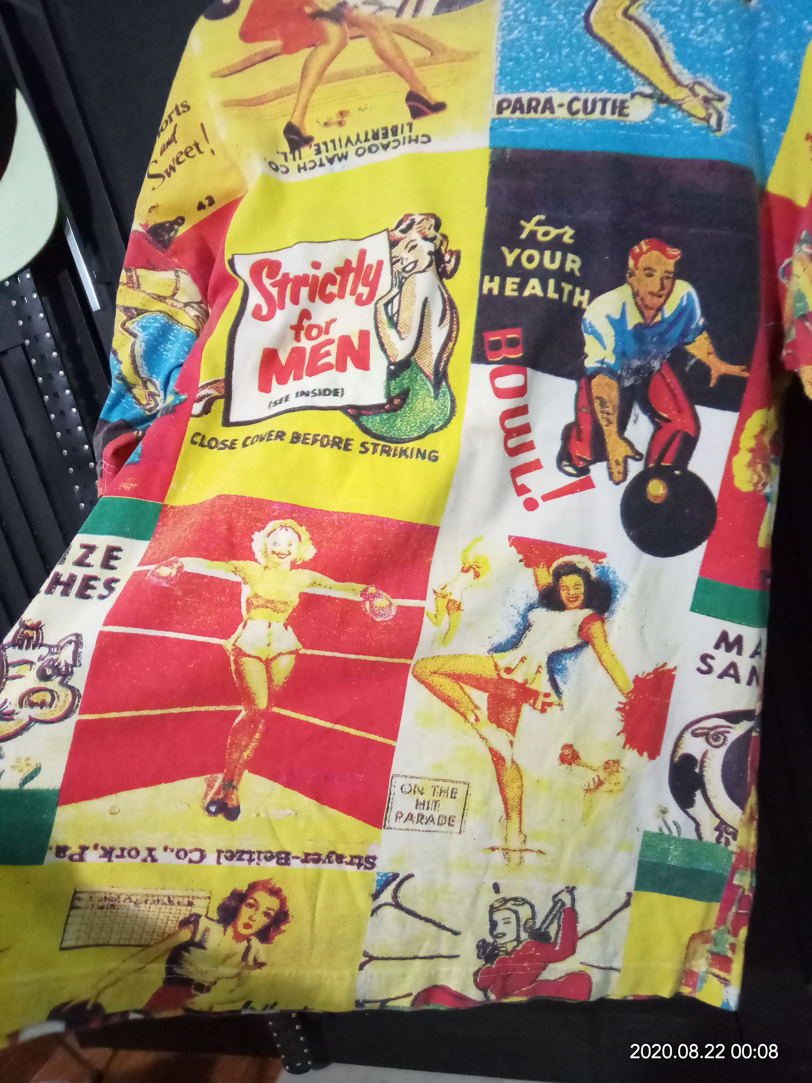 Vintage 90s Pop Arts Strictly Men x Monroe fashion cartoon Size US M / EU 48-50 / 2 - 3 Thumbnail