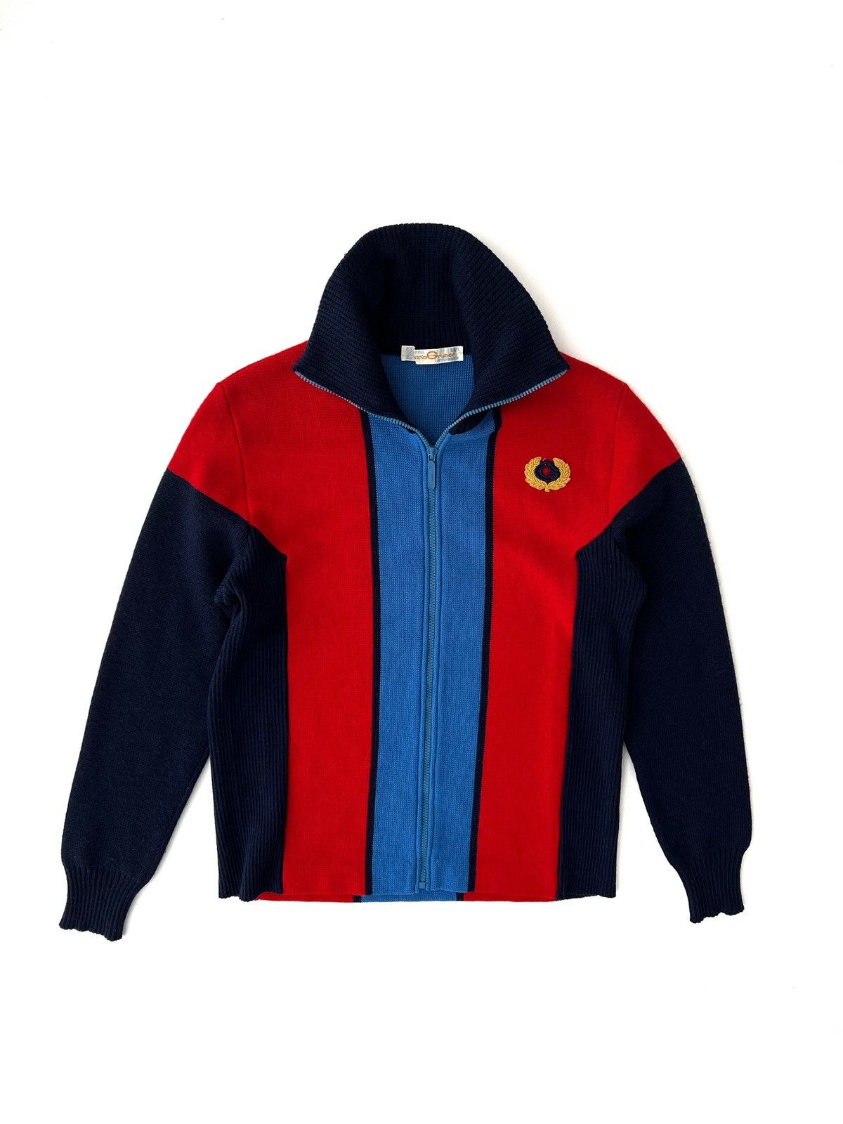 Sports Specialties Vintage Carlo Gruber Wool Knitwear Zip Sweater 70s Size US L / EU 52-54 / 3 - 2 Thumbnail