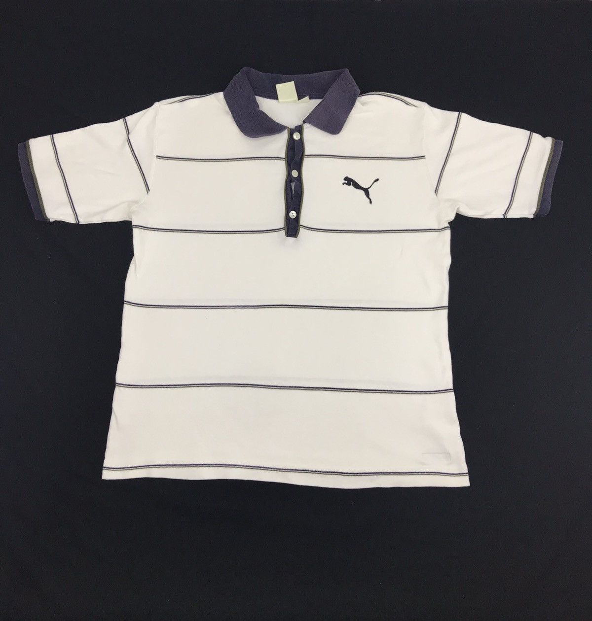 Puma Vintage Puma Polo Made in Bulgaria Striped Special Edition Size S / US 4 / IT 40 - 1 Thumbnail