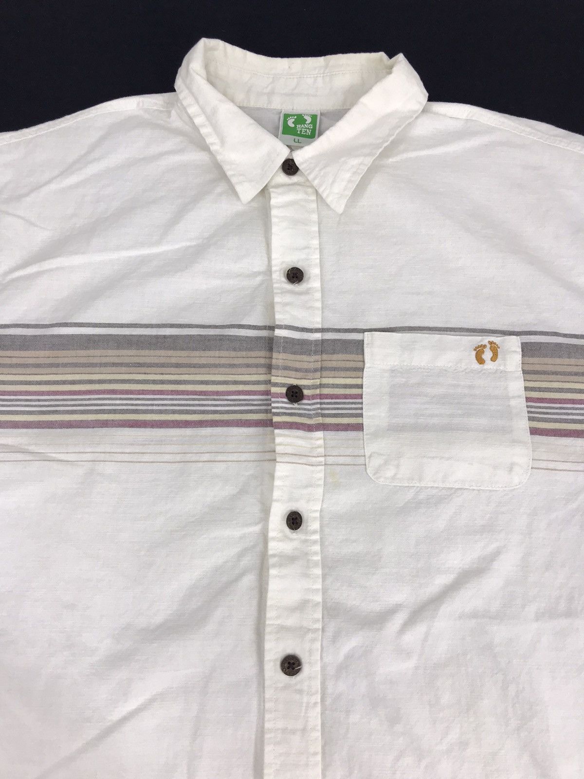 Hang Ten Hang Ten Design Abstract Striped Wear Classic Shirt Size US L / EU 52-54 / 3 - 3 Thumbnail